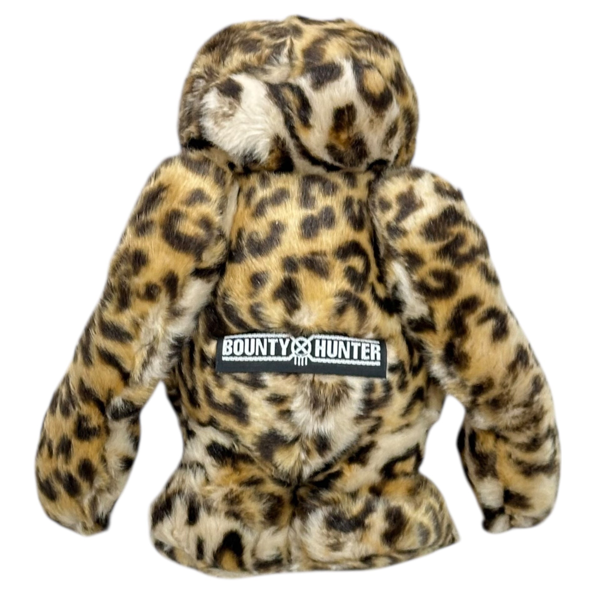 BOUNTY HUNTER(バウンティーハンター) Leopard-print Mojarukun stuffed toy レオパード柄 もじゃるくん ぬいぐるみ ブラウン 未開封 稀少品