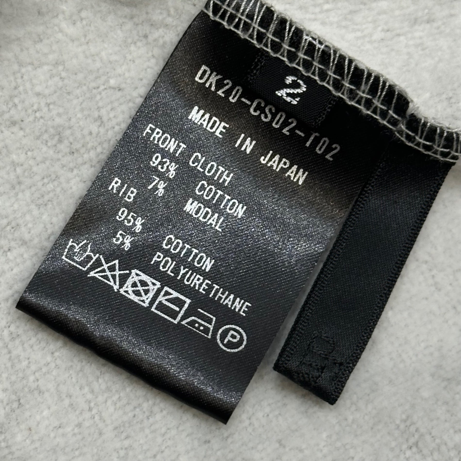 divka(ディウカ) Cotton Asymmetrical Boatneck Sweatshirt コットン 変形 ボートネック スウェット DK20-CS02-T02 2(M程度) グレー