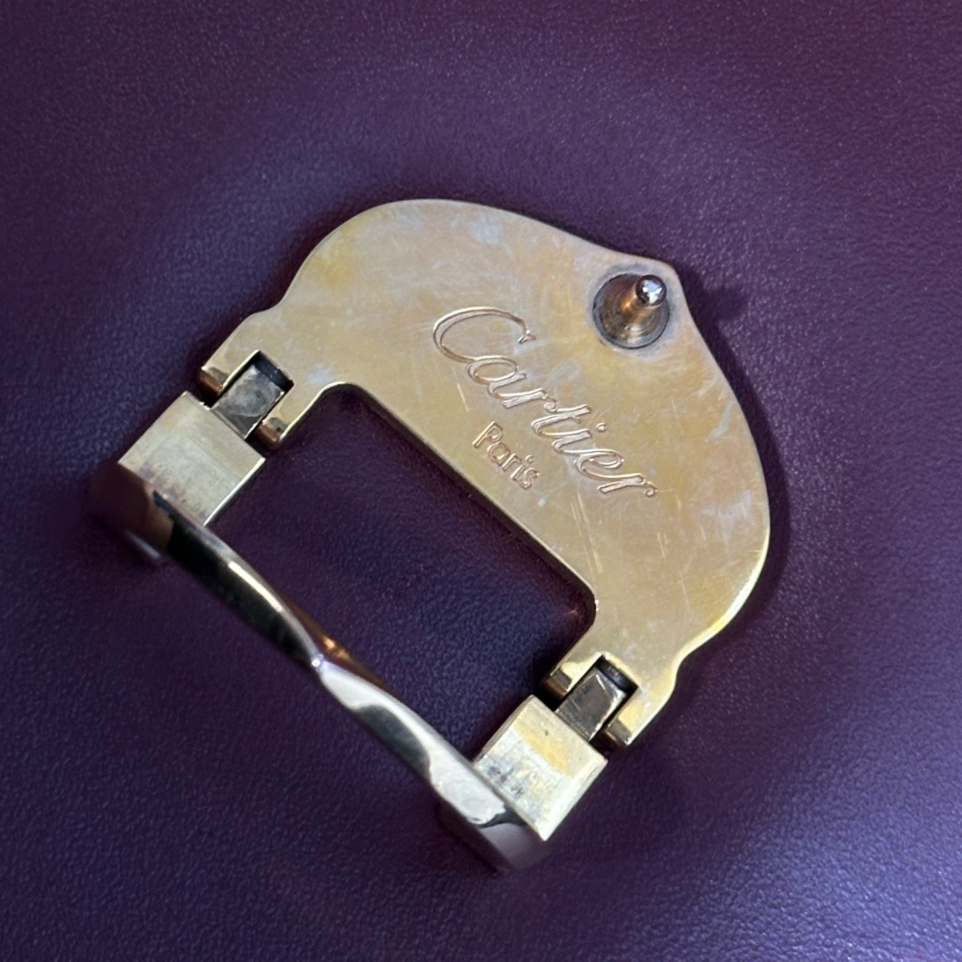 Cartier(カルティエ) Must de Cartier Handbag マストライン ハンド バッグ ボルドー