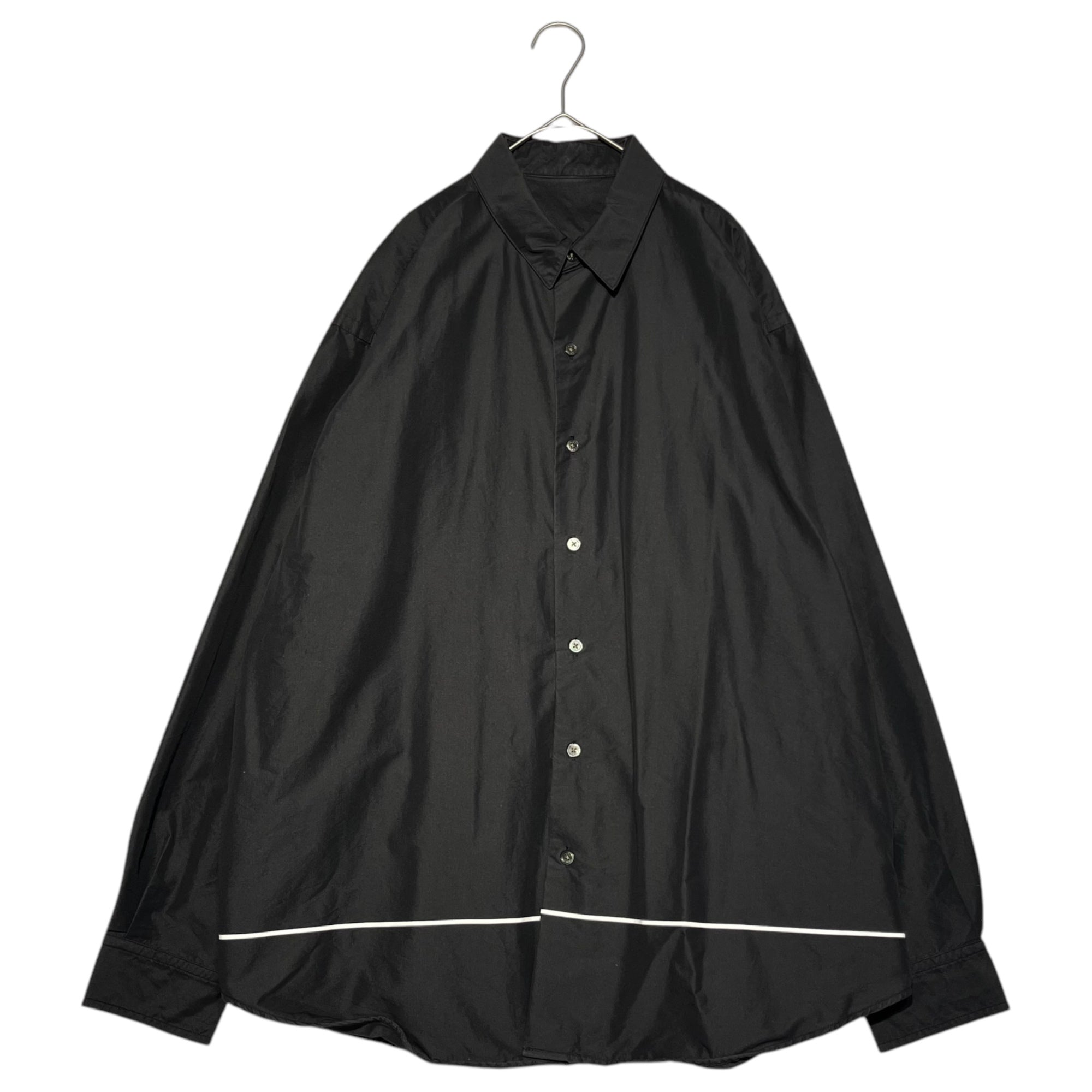 SSZ(エスエスズィー) 2WAY balloon overshirt 2WAY バルーン オーバー シャツ 11-11-6627-791 S ブラック 襟取り外し可能