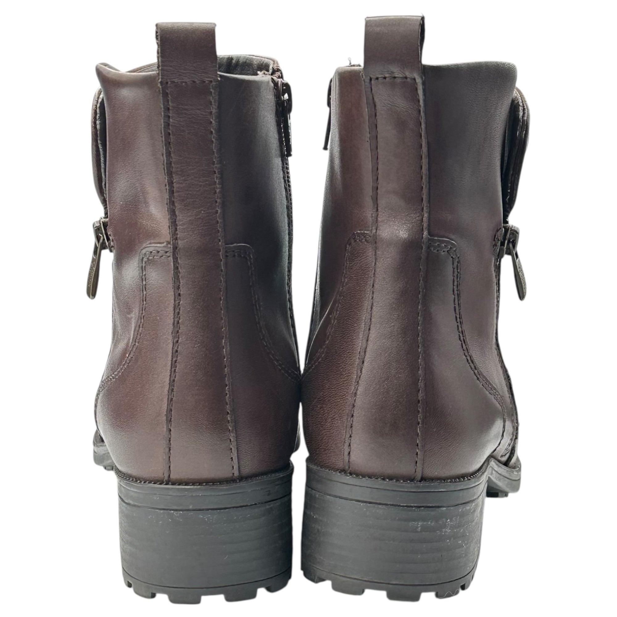 GIANO VALENTINO(ジアーノバレンティノ) Side Zip Short Boots サイドジップ ショート ブーツ 38 ブラウン