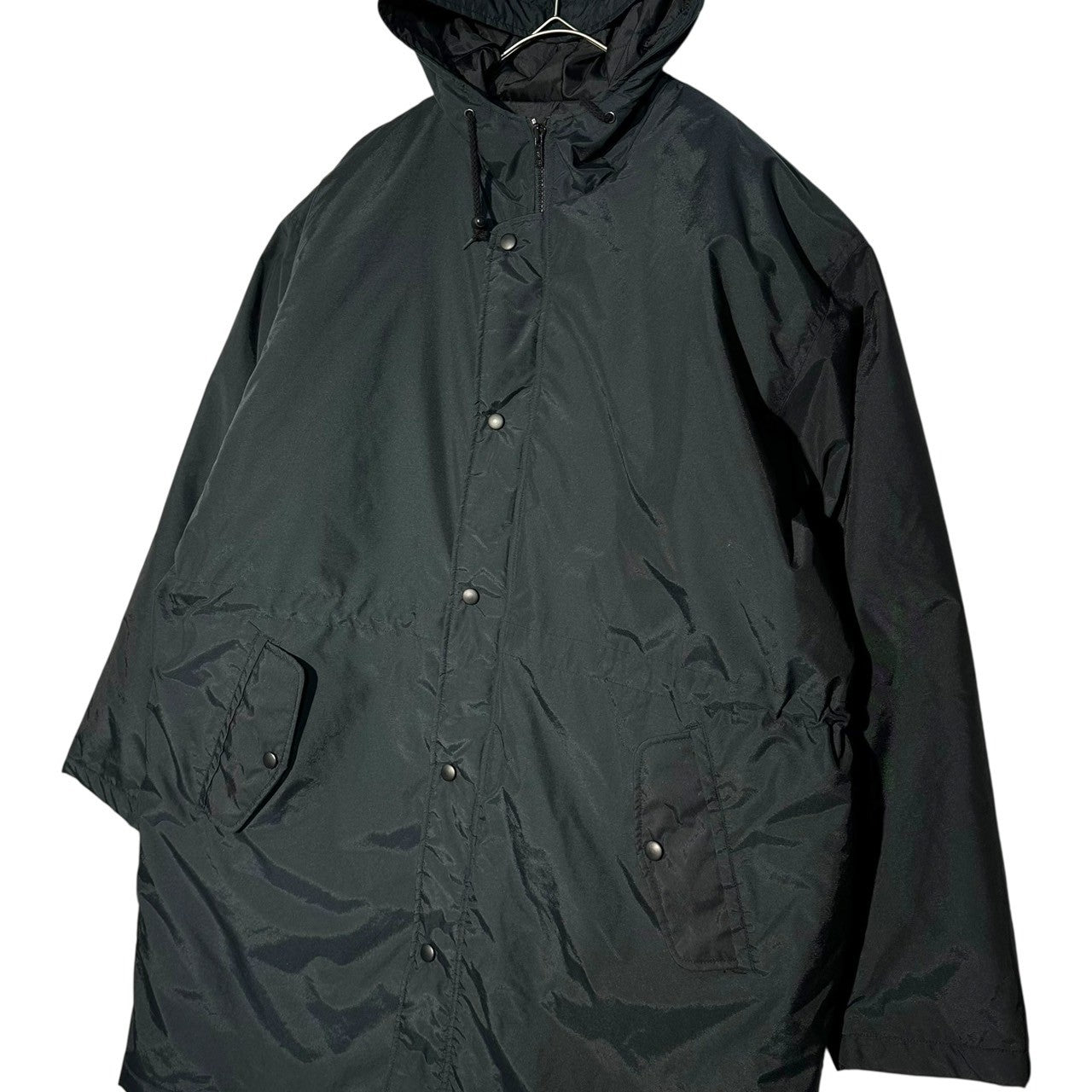 OLD UNIQLO(オールドユニクロ) 80's ~ 90's Nylon Padded Mods Coat ナイロン パテッド モッズ コート A-484TK-6 L ブラック 中綿