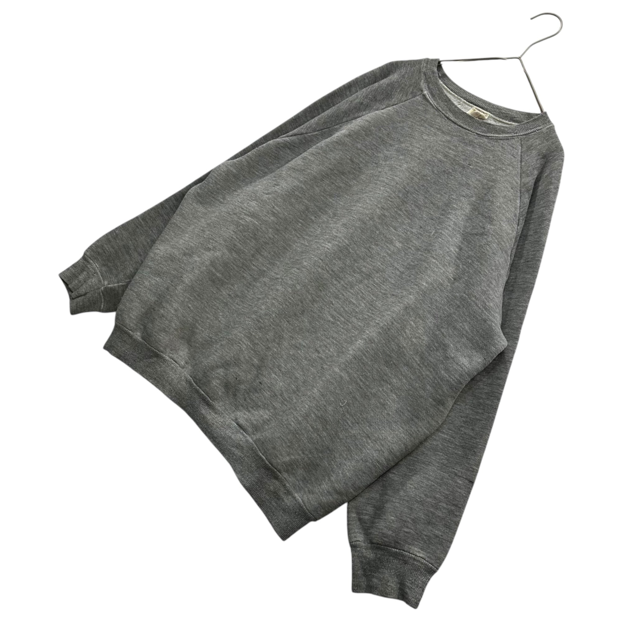 RUSSELL(ラッセル) 1970's Vintage Heather Gray Sweatshirt ヴィンテージ 霜降り スウェット XL ライトグレー 70年代 金タグ レーヨン 無地 ラグラン