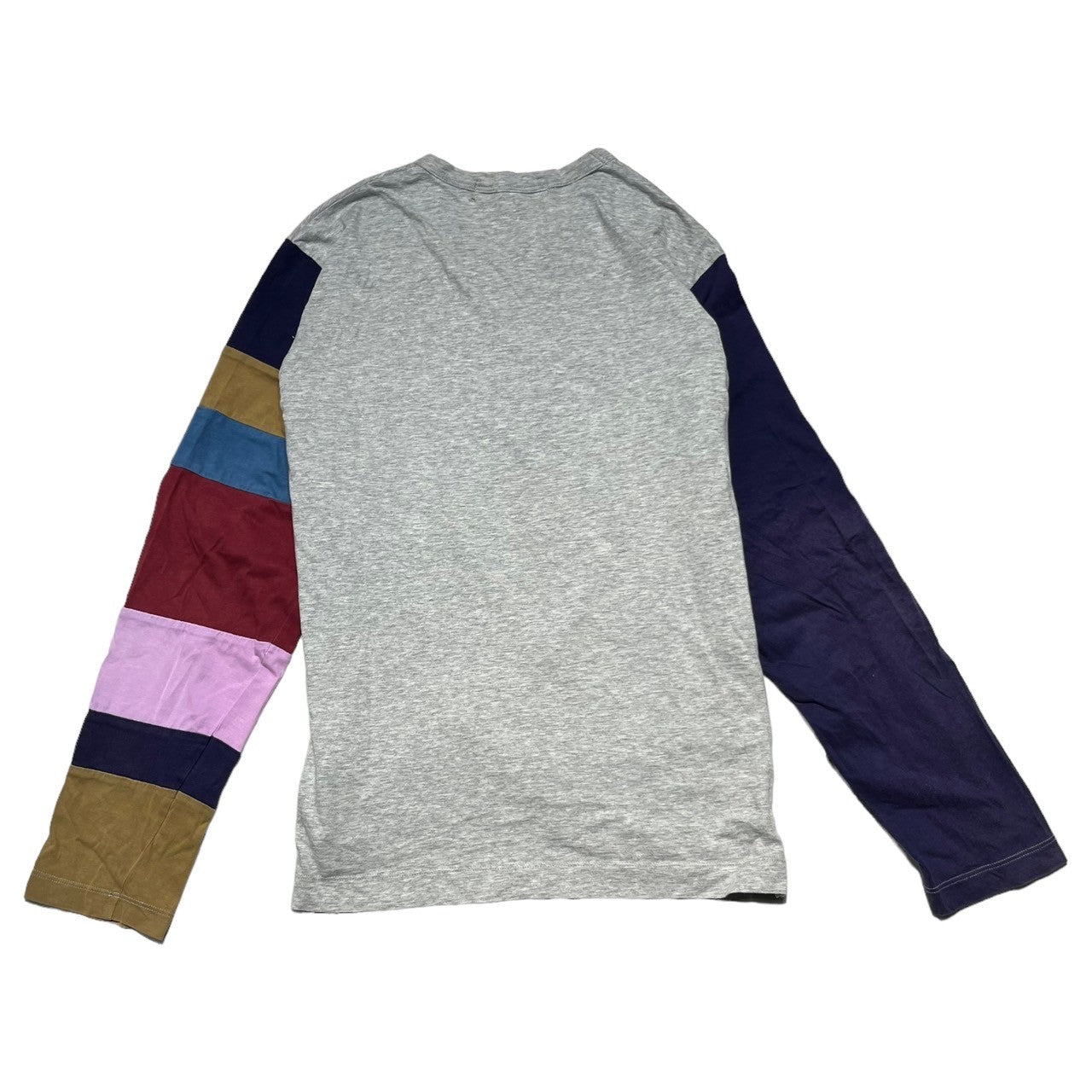 COMME des GARCONS SHIRT(コムデギャルソンシャツ) 00's patchwork long sleeve t-shirt  パッチワーク 長袖 Tシャツ 00年代 型番消え S グレー×マルチカラー カットソー