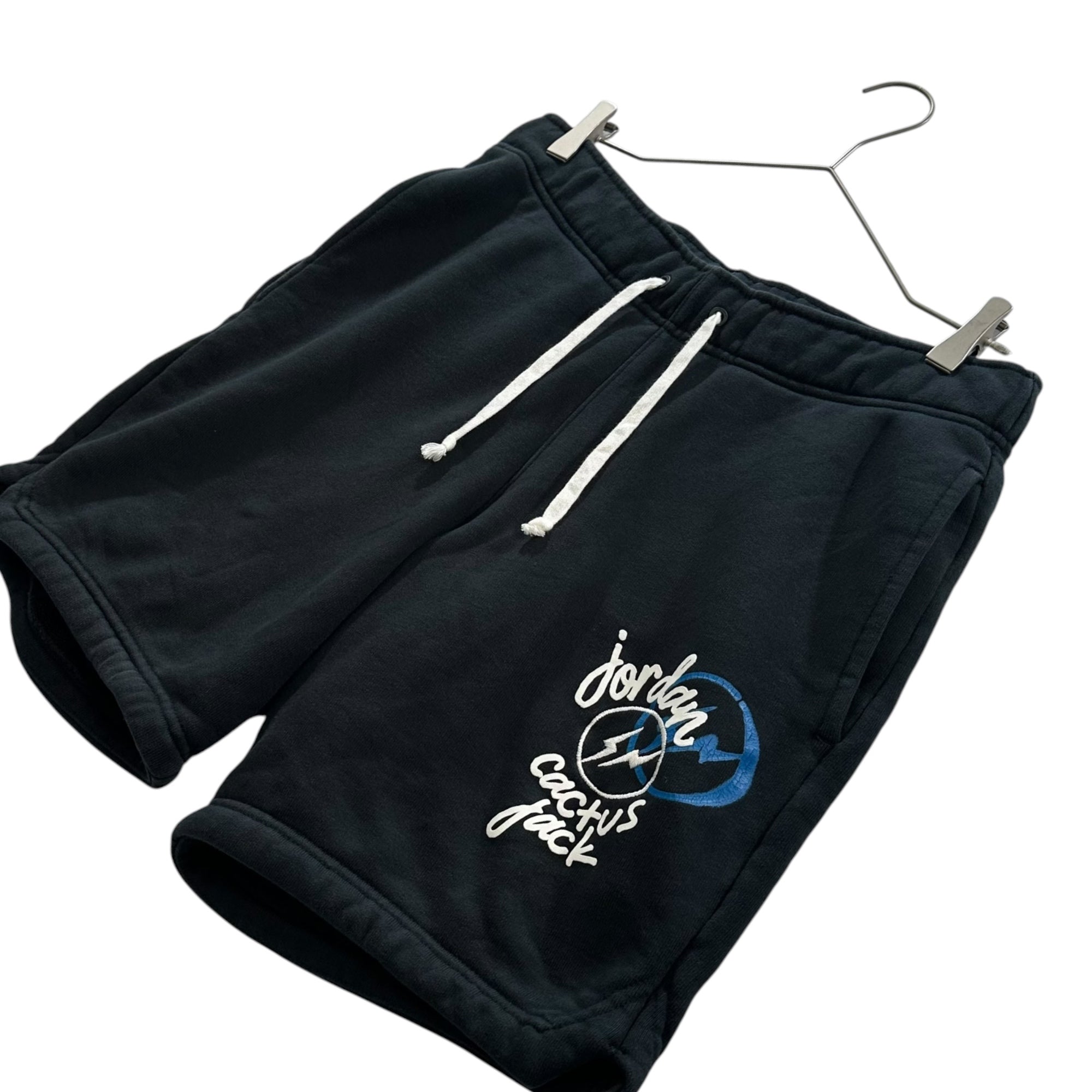 NIKE×Fragment Design×Travis Scott(ナイキ×フラグメントデザイン×トラヴィススコット) Air Jordan Travis Scott Fragment Shorts "Black" スウェット ショーツ DJ0617-010 S ブラック ハーフ ショート パンツ