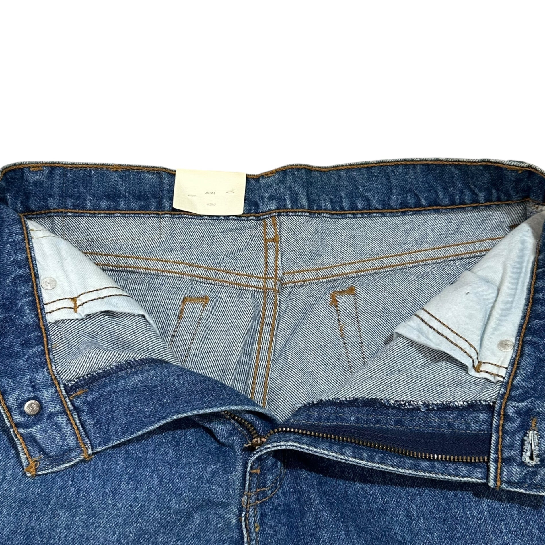 Levi's(リーバイス) 90's 505 Straight denim pants ストレート デニム パンツ 505-02SW W32 L34 インディゴ フラッシャー付 デッドストック 1991年製 裏ボタン359
