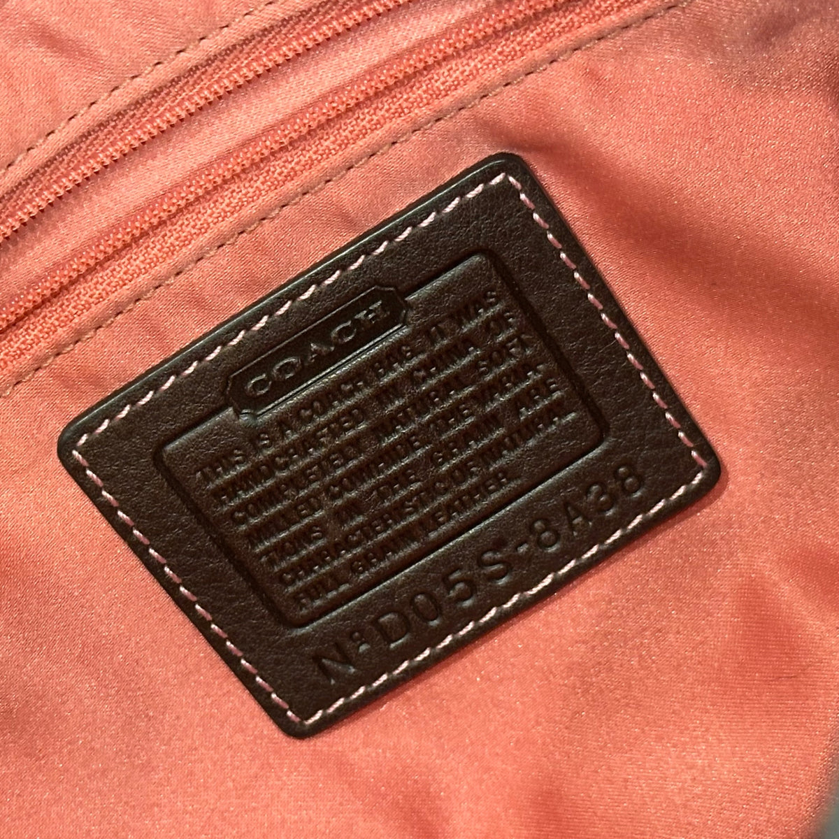 COACH(コーチ) leather hobo bag レザー ホーボー バッグ 8A38 ブラウン×ピンク ターンロック
