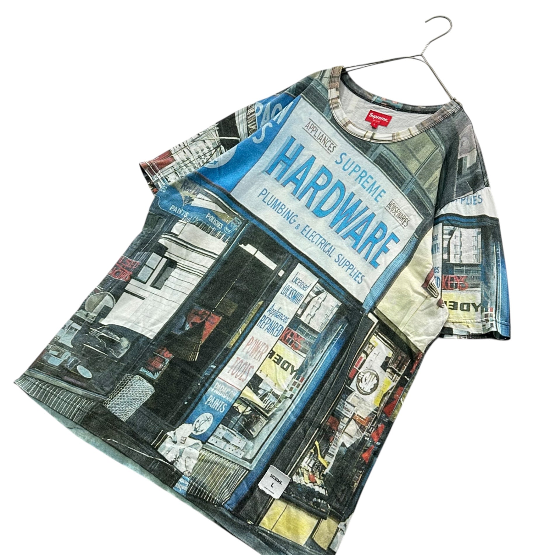 SUPREME(シュプリーム) 18SS Hardware S/S Top T-Shirt ハードウェア 半袖 Tシャツ L ブルー