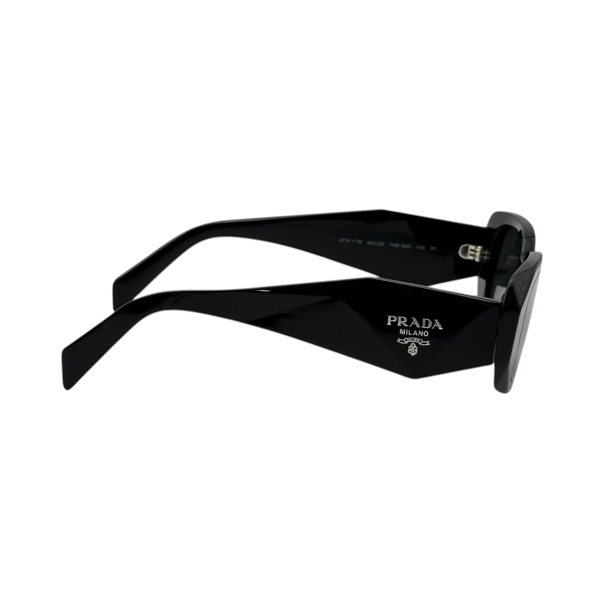 PRADA(プラダ) Prada Symbole Sunglasses プラダ シンボル サングラス SPR 17W 49□20-145 ブラック アイウェア メガネ スクエア 男性着用可能