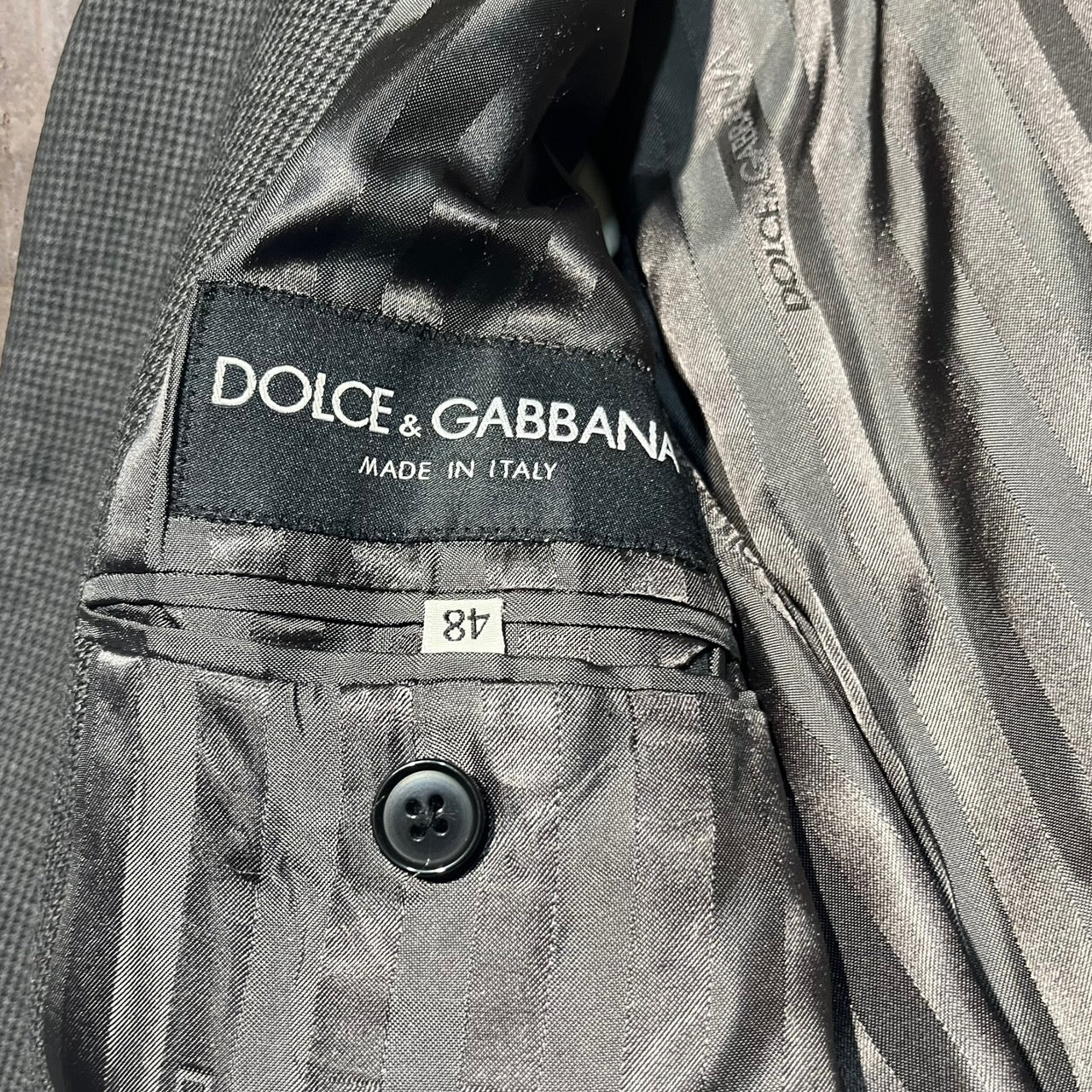 DOLCE&GABBANA(ドルチェ&ガッバーナドルガバ) 90's4Bセットアップジャケット 48(Lサイズ程度) ブラウン