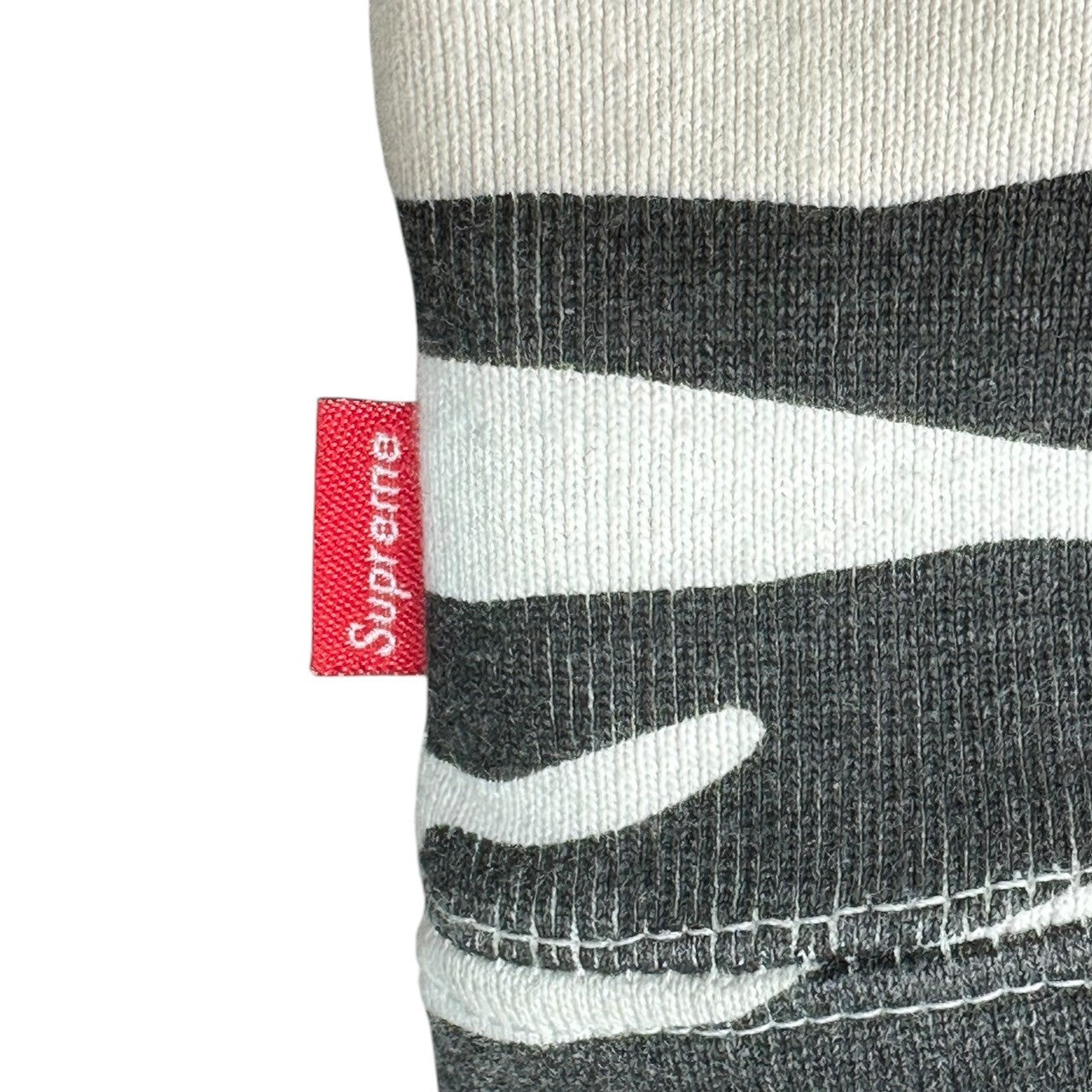 SUPREME(シュプリーム) 22AW Box Logo Crewneck ゼブラ ボックスロゴ クルーネック スウェット M ブラック×ホワイト カナダ製