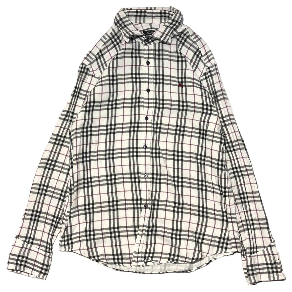BURBERRY BLACK LABEL(バーバリーブラックレーベル) ロゴ 刺繍 