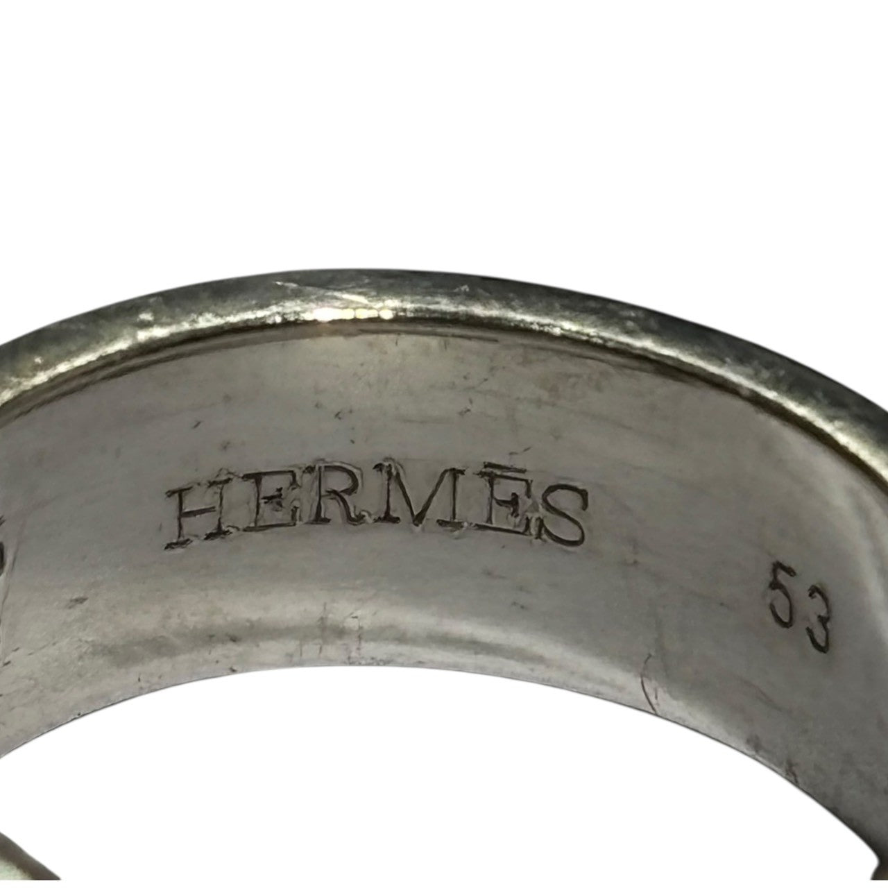 【SALE対象外】HERMES(エルメス) Silver & Gold Kelly Ring シルバー ゴールド コンビ ケリー リング 旧型 53(13号程度) シルバー×ゴールド AG925 × AU750