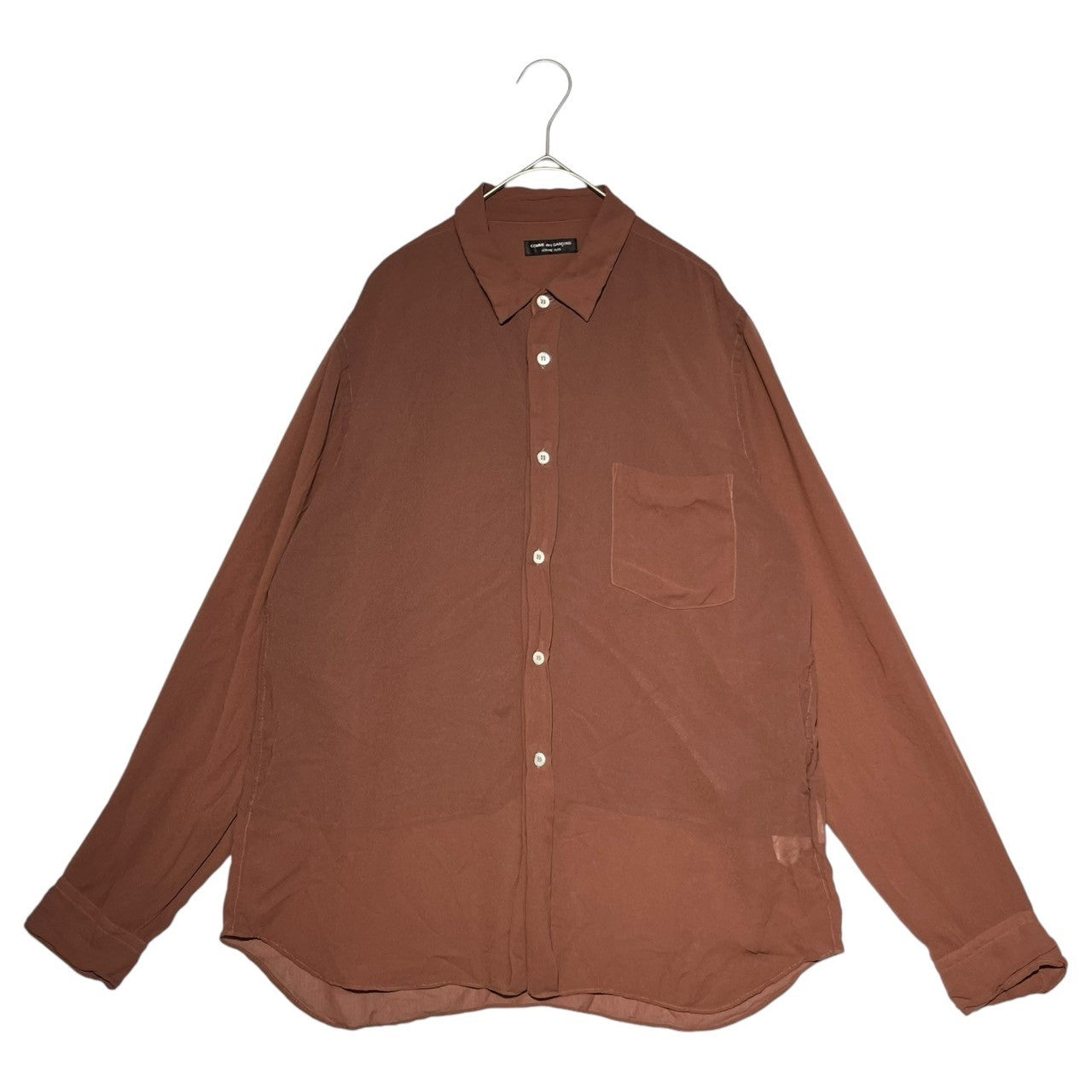 COMME des GARCONS HOMME PLUS(コムデギャルソンオムプリュス) 03SS see-through shirt シースルーシャツ アーカイヴ PI-B010 FREE(S程度) ボルドー AD2002