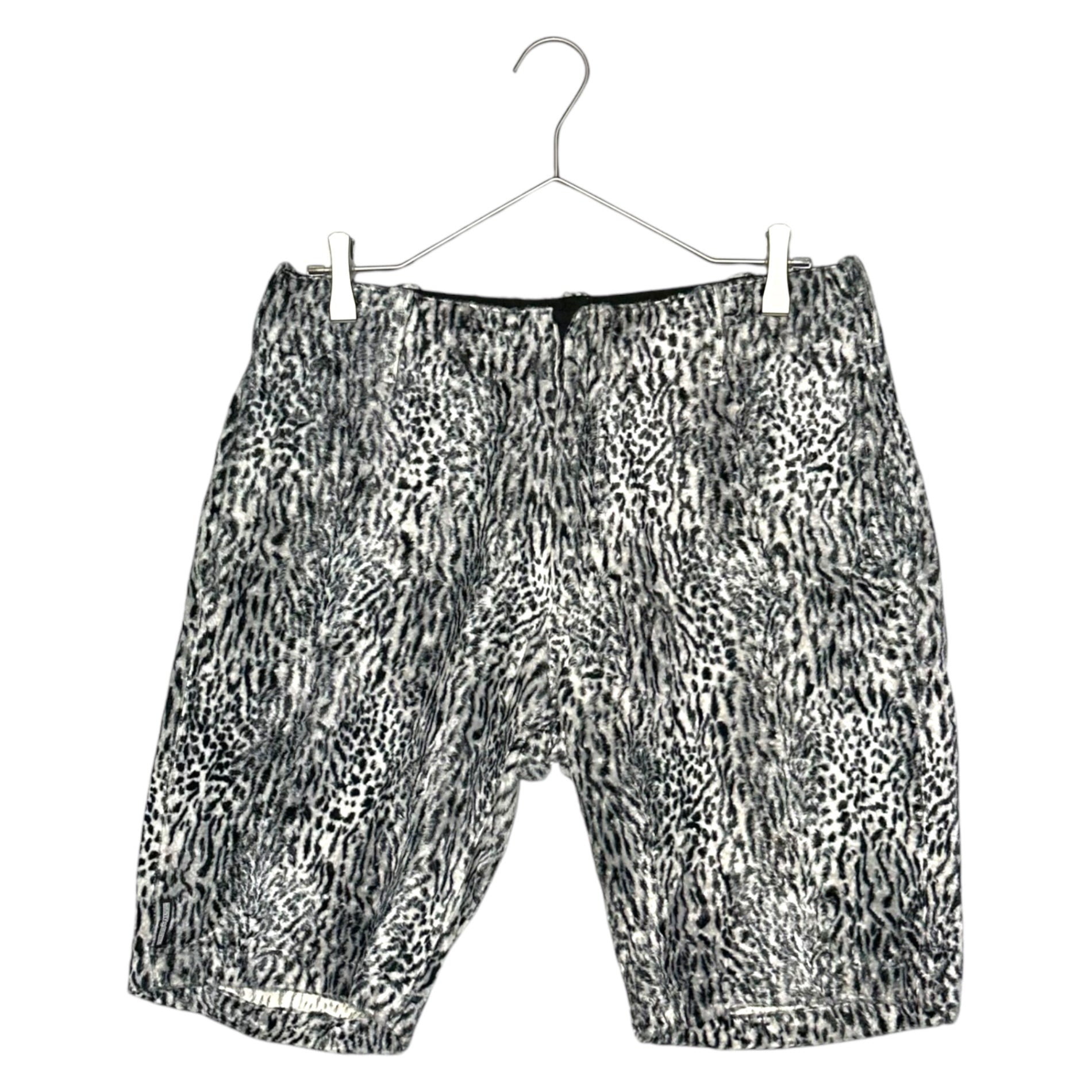 BOUNTY HUNTER(バウンティーハンター) leopard shorts レオパード ショート パンツ 30 ホワイト×ブラック