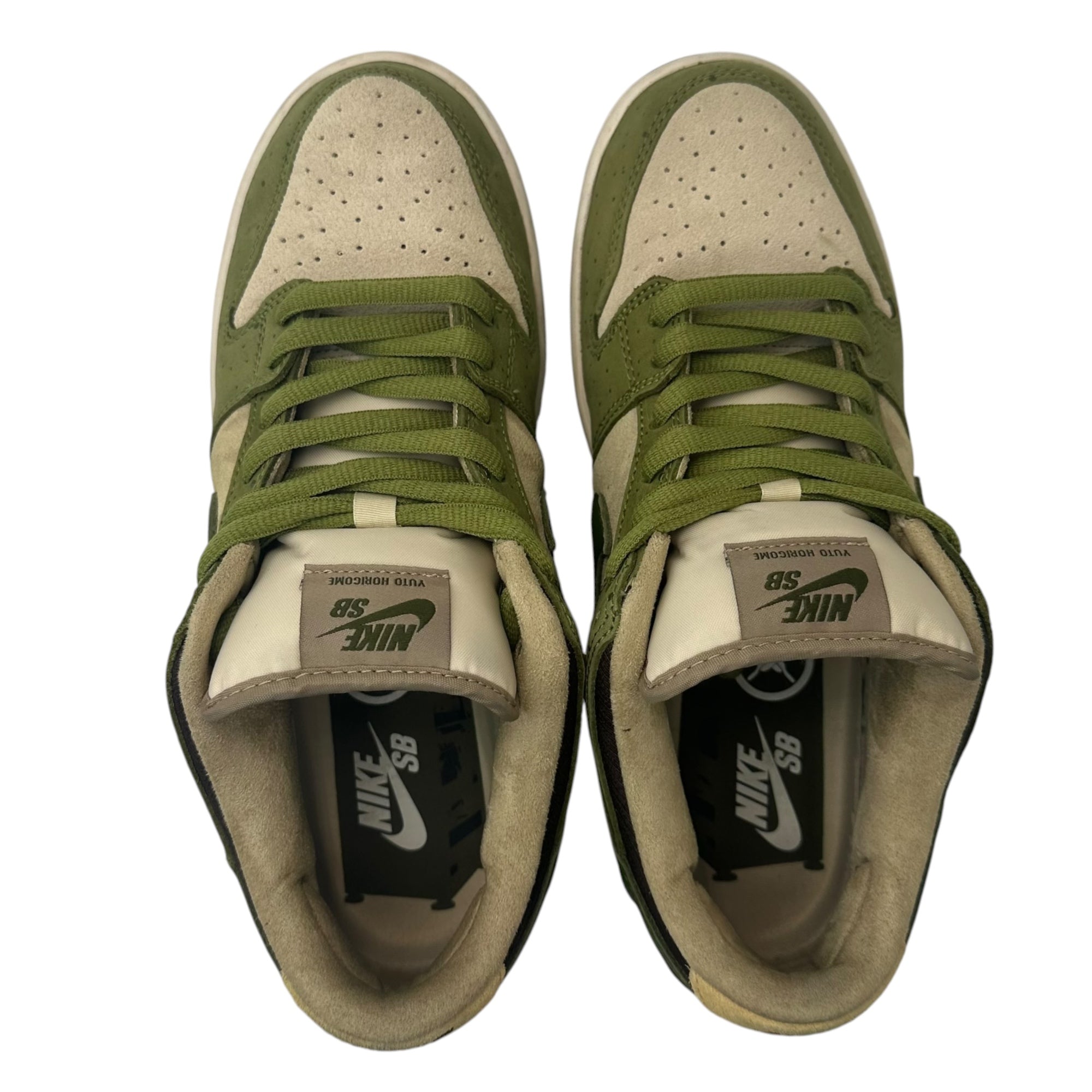 NIKE×堀米雄斗(ナイキ×ホリゴメユウト) SB Dunk Low "Matcha" ダンク ロー 抹茶 HF8022-300 26cm モスグリーン×ベージュ スニーカー