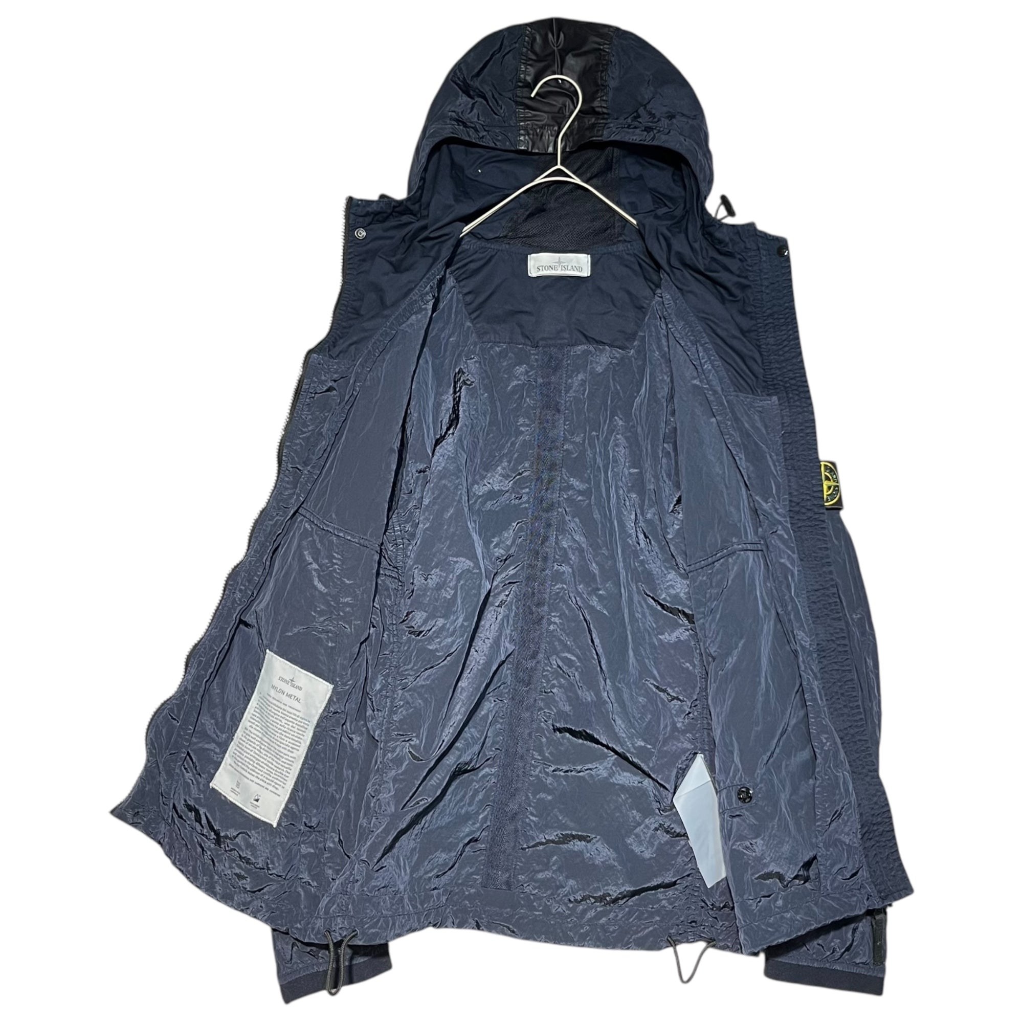 STONE ISLAND(ストーンアイランド) 15SS NYLON METAL JACKET ナイロン メタル ジャケット 62154P844 M ネイビー ジップアップ パーカー マウンテンパーカー