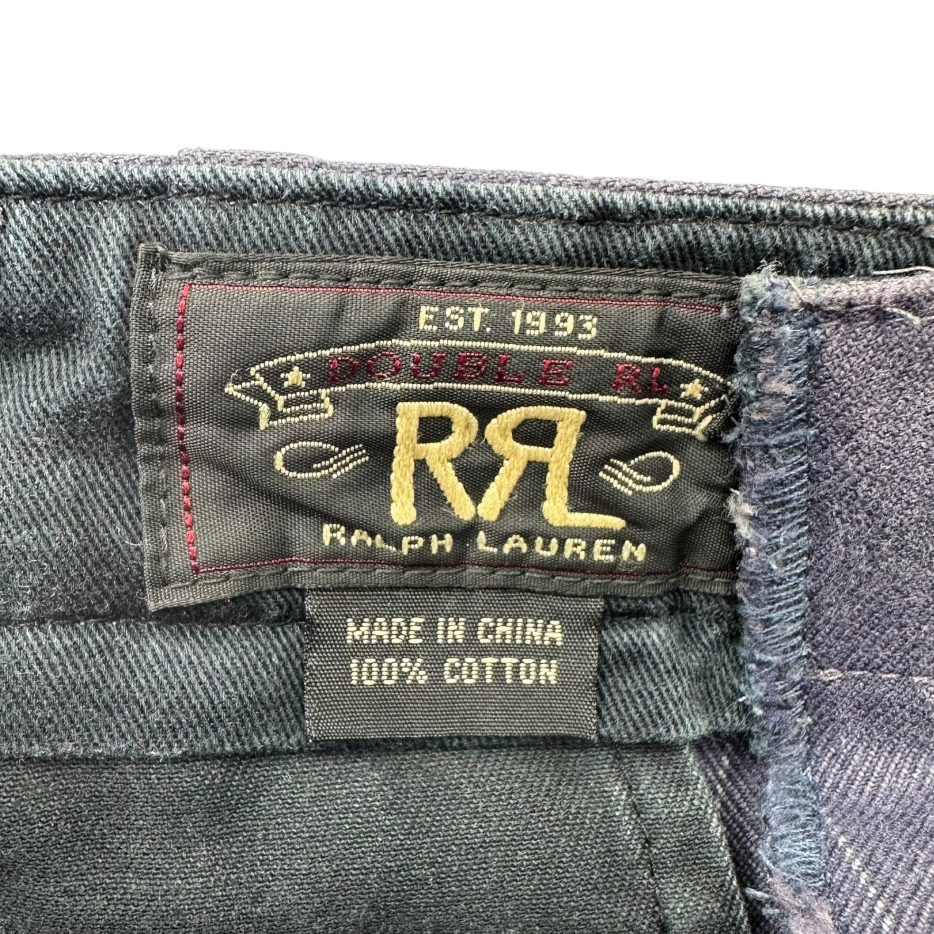 RRL(ダブルアールエル) striped cotton trousers ストライプ コットン トラウザー パンツ パープル