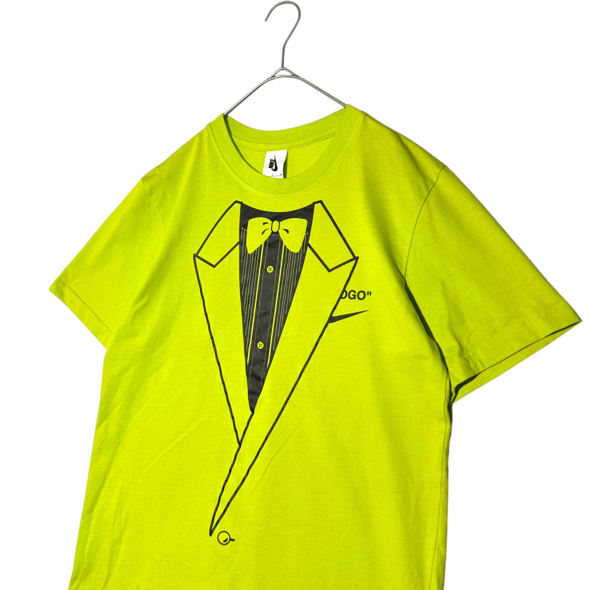 NIKE×Off-White(ナイキ×オフホワイト) NRG A6 Tee "Lime Green" トロンプルイユ Tシャツ BQ0827-389 S ライムグリーン コラボ