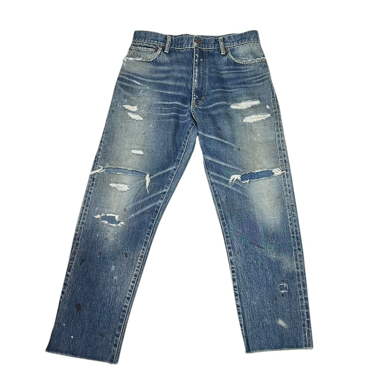 VISVIM(ビズビム/ヴィズヴィム) 23SS SS JOURNEYMAN PANTS TACKED CRASH ダメージ加工 ジャーニーマン デニム パンツ 0123305005002 2 ライトインディゴ