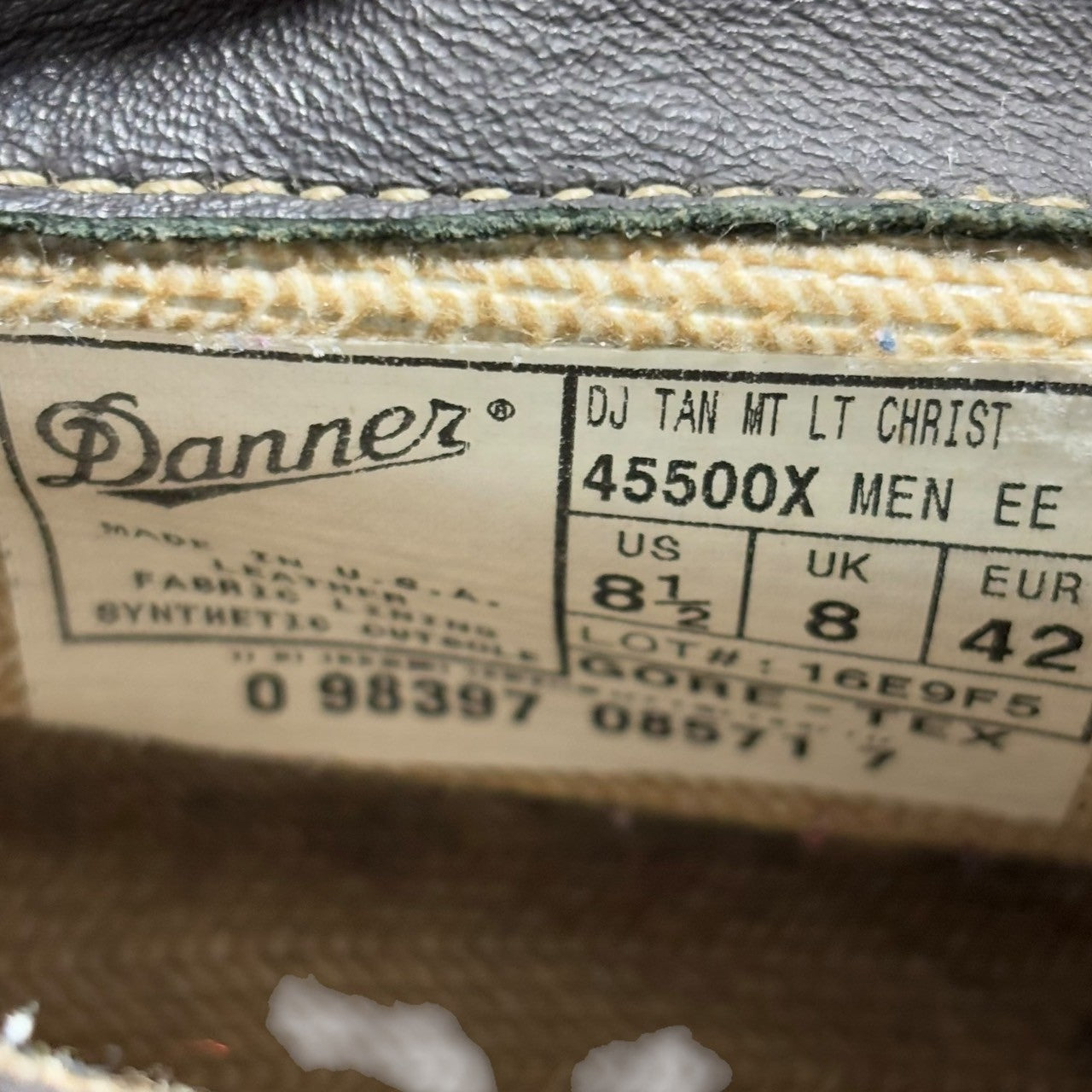 DANNER(ダナー) USA made GORE-TEX MOUNTAIN LIGHT ゴアテックス マウンテン ライト 45500X 8 1/2(26.5cm程度) ベージュ アウトドア スウェード ブーツ トレッキング