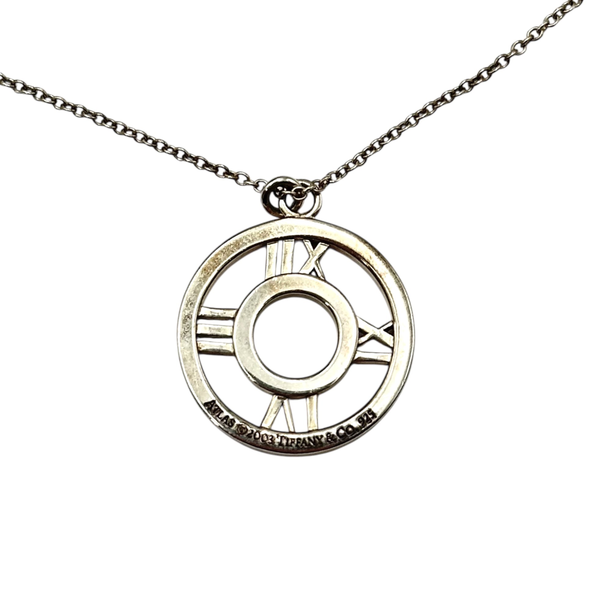 TIFFANY & CO.(ティファニー) Atlas Open Medallion Pendant Necklace アトラス オープン メダリオン ペンダント ネックレス シルバー