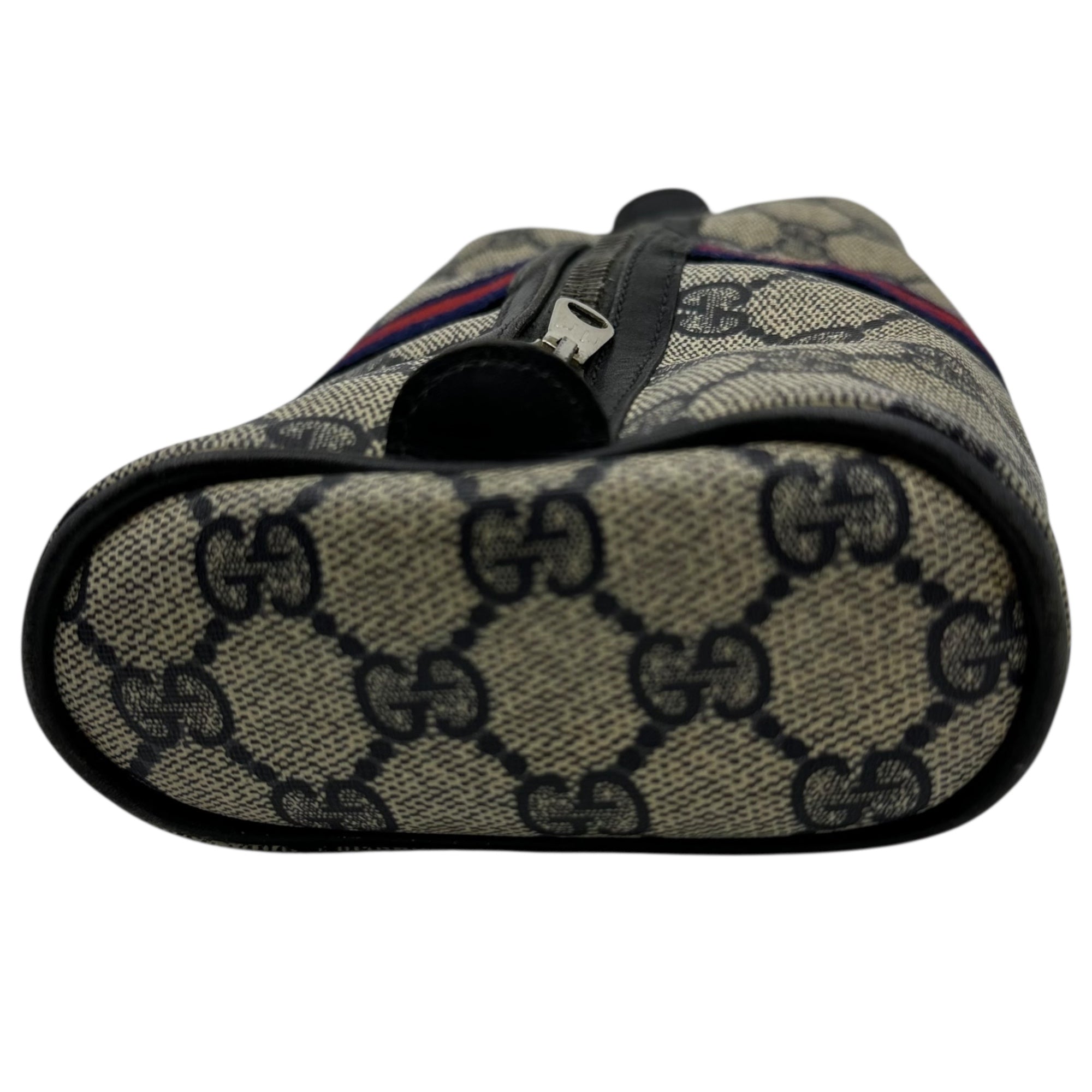 GUCCI PARFUMS(グッチパフューム) 80's GG Sherry Line Vintage Pouch GG シェリーライン ヴィンテージ ポーチ グレー 80年代 ririジップ