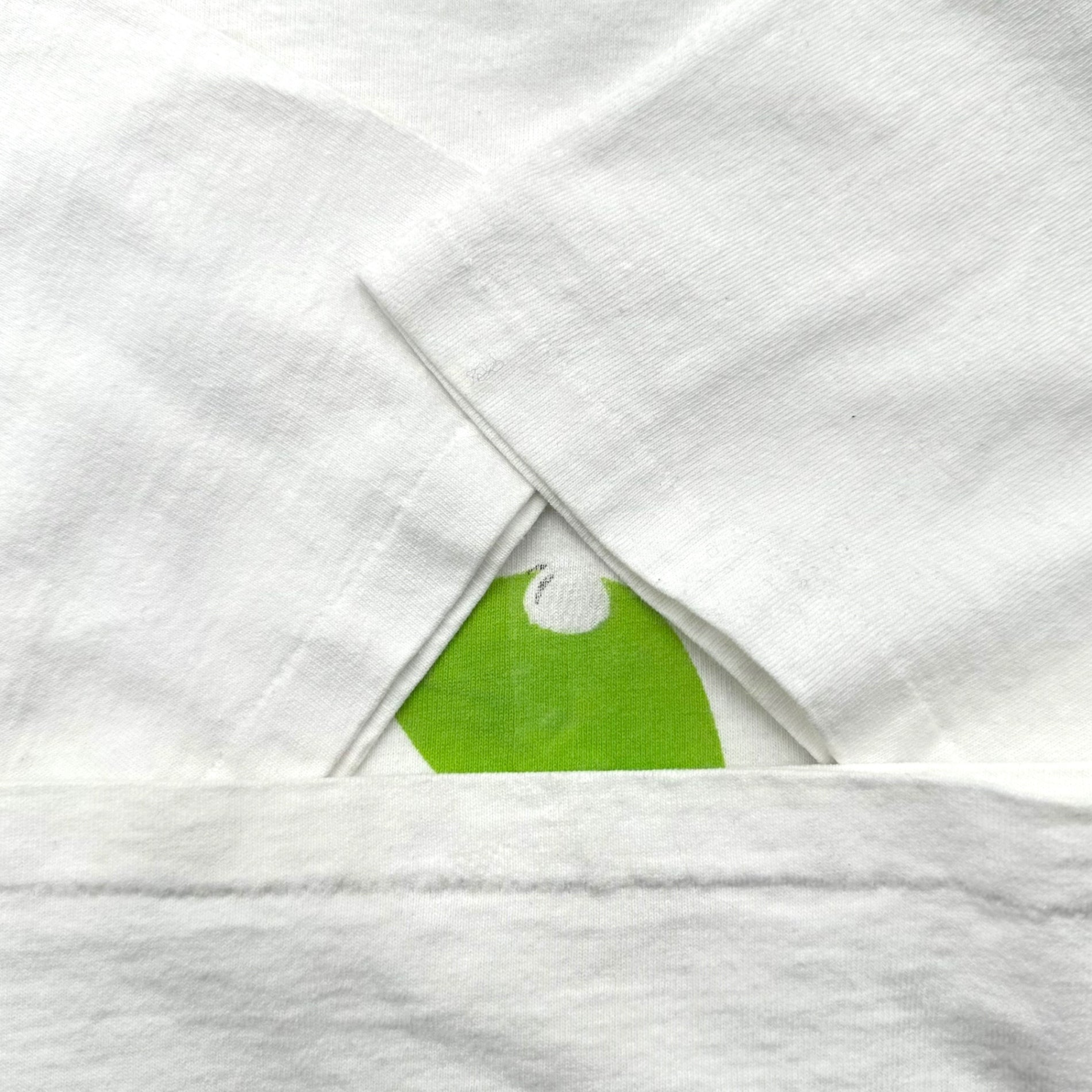 Changes(チェンジィズ) 90's ”Kermit” forest gump parody TEE カーミット フォレスト ガンプ パロディ ヴィンテージ Tシャツ XL ホワイト 90年代 Forrest Green