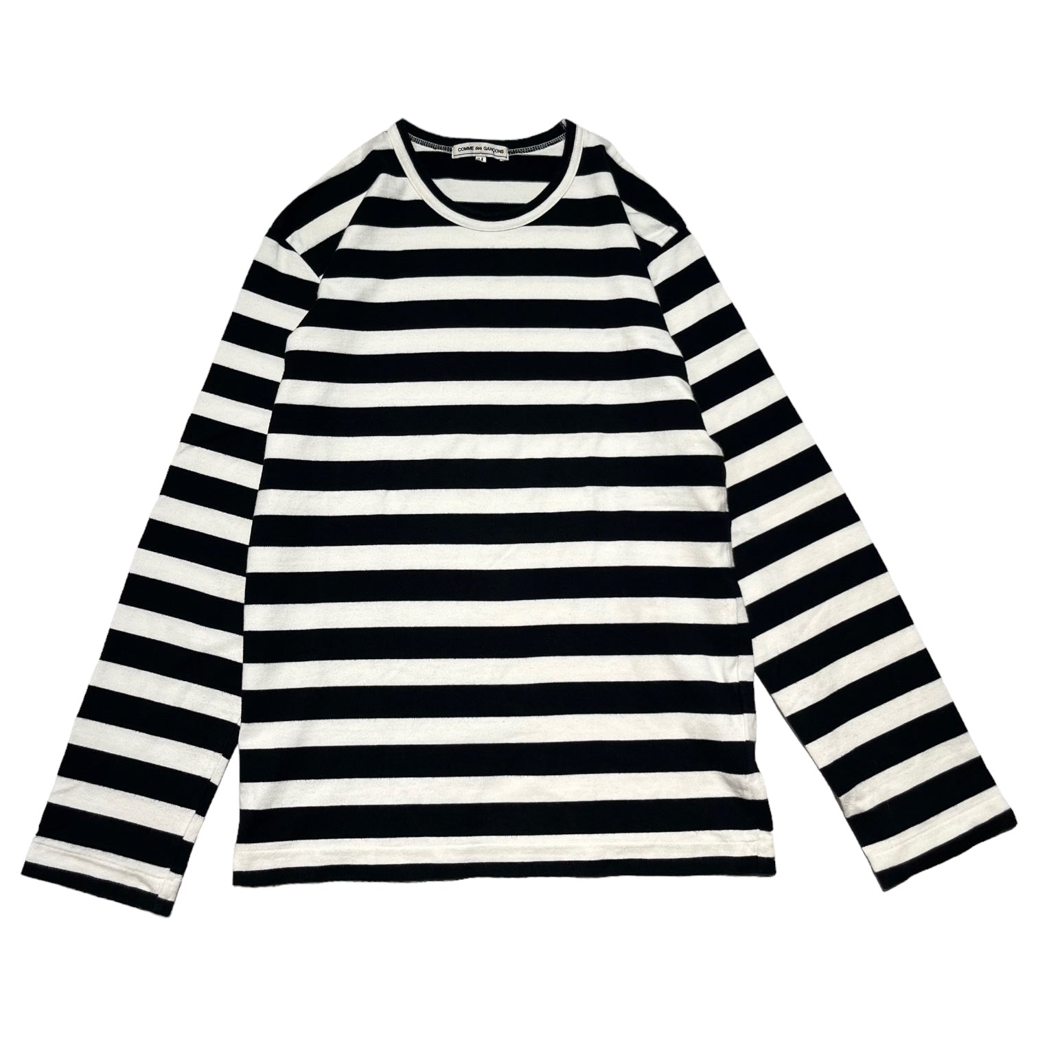 COMME des GARCONS(コムデギャルソン) Border long sleeve cut and sew ボーダー 長袖 カットソー OK-0001 M ホワイト×ブラック AD2018