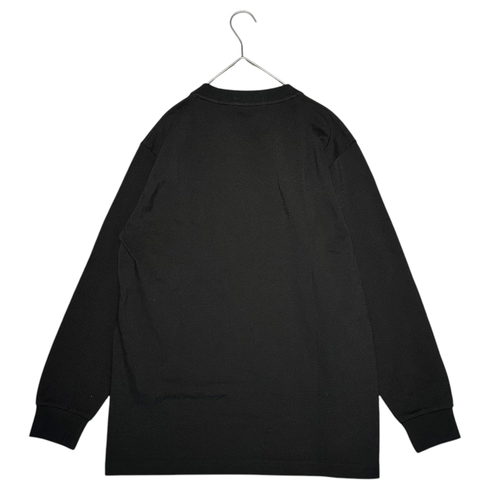 FRED PERRY(フレッドペリー) 24AW SHIPS別注 SEED STITCH L/S LOGO TEE 鹿の子 長袖 ロゴ Tシャツ FZ1958 M ブラック カットソー