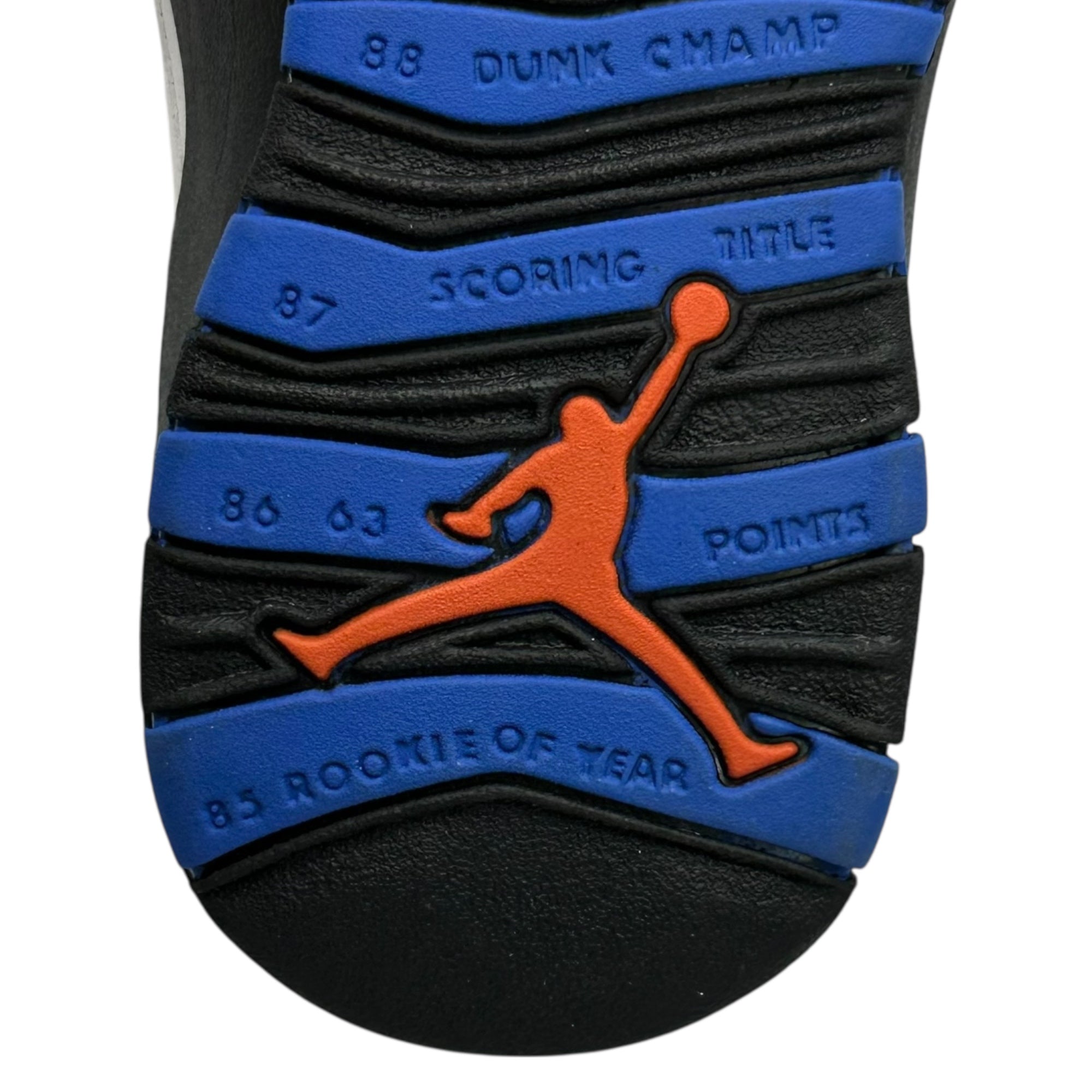 NIKE(ナイキ) 1995 AIR JORDAN 10 OG NEW YORK KNICKS オリジナル エアジョーダン 10 ニューヨーク ニックス 130209-103 27cm ホワイト×ブラック×ブルー 90's 90年代 ヴィンテージ ハイカット スニーカー 箱付