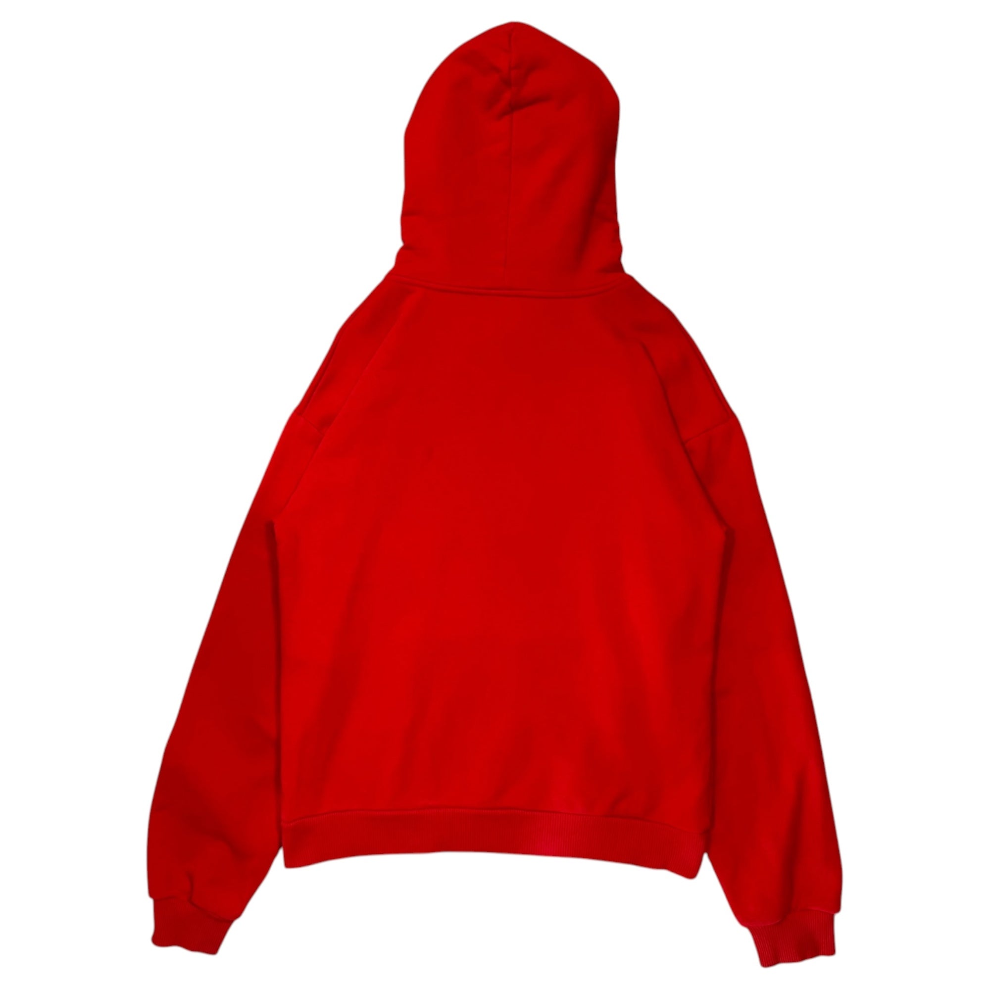 CELINE(セリーヌ) 2021SS By Hedi Slimane LOOSE HOODIE IN COTTON FLEECE エディ期 ルーズ フーディー  コットン フリース 2Y321052H XS レッド プルオーバー パーカー ロゴ