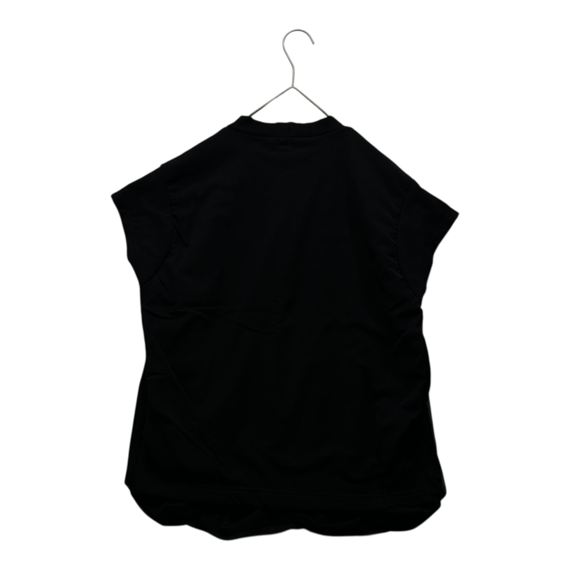 FRAPBOIS(フラボア) Tulle layered French sleeve top チュール レイヤード フレンチスリーブ カットソー B1543UT 206 1(S程度) ブラック