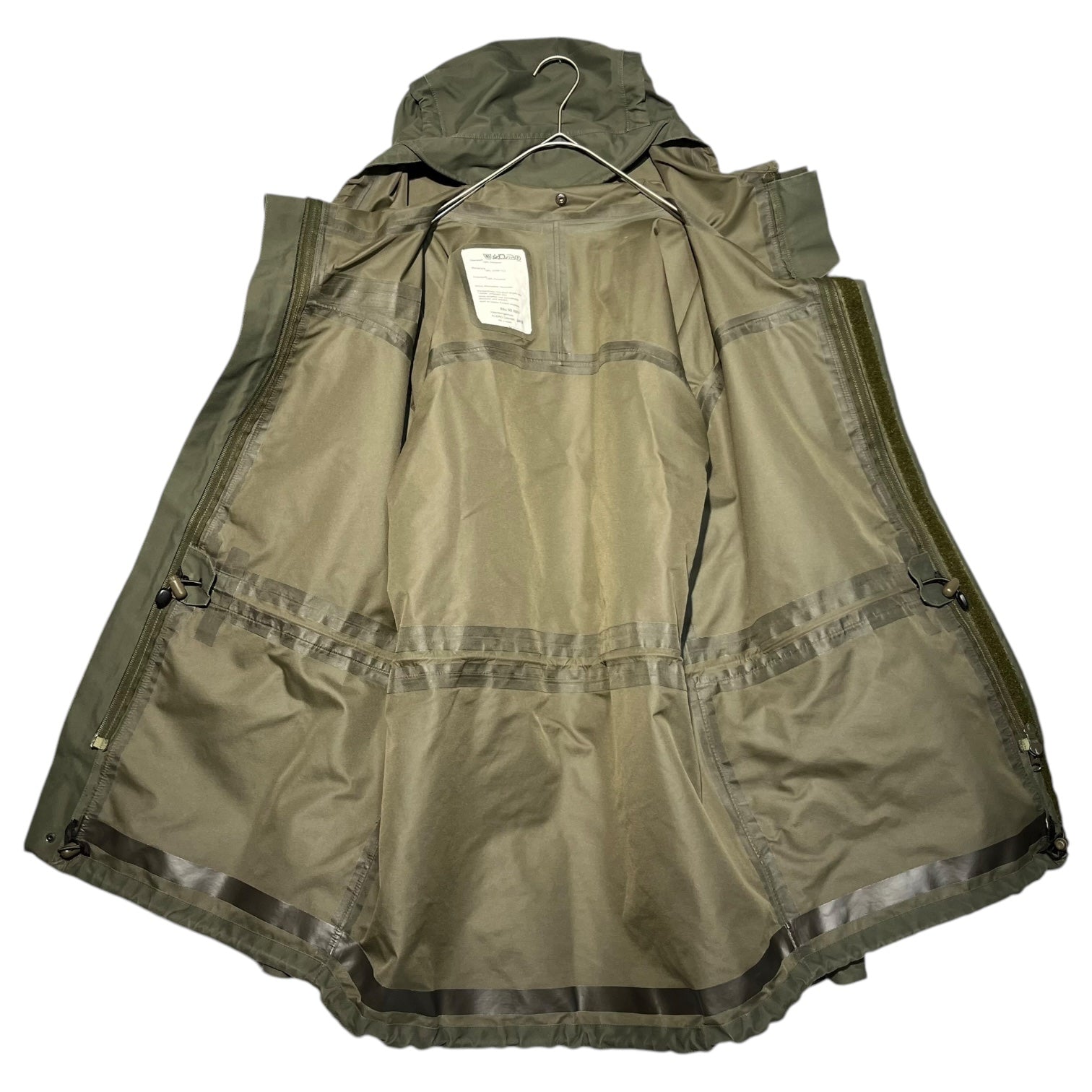 MILITARY(ミリタリー) Austrian Army Ripstop Gore-Tex Jacket オーストリア軍 リップストップ ゴアテックス ジャケット 88u.92 III/IV XL程度 カーキ