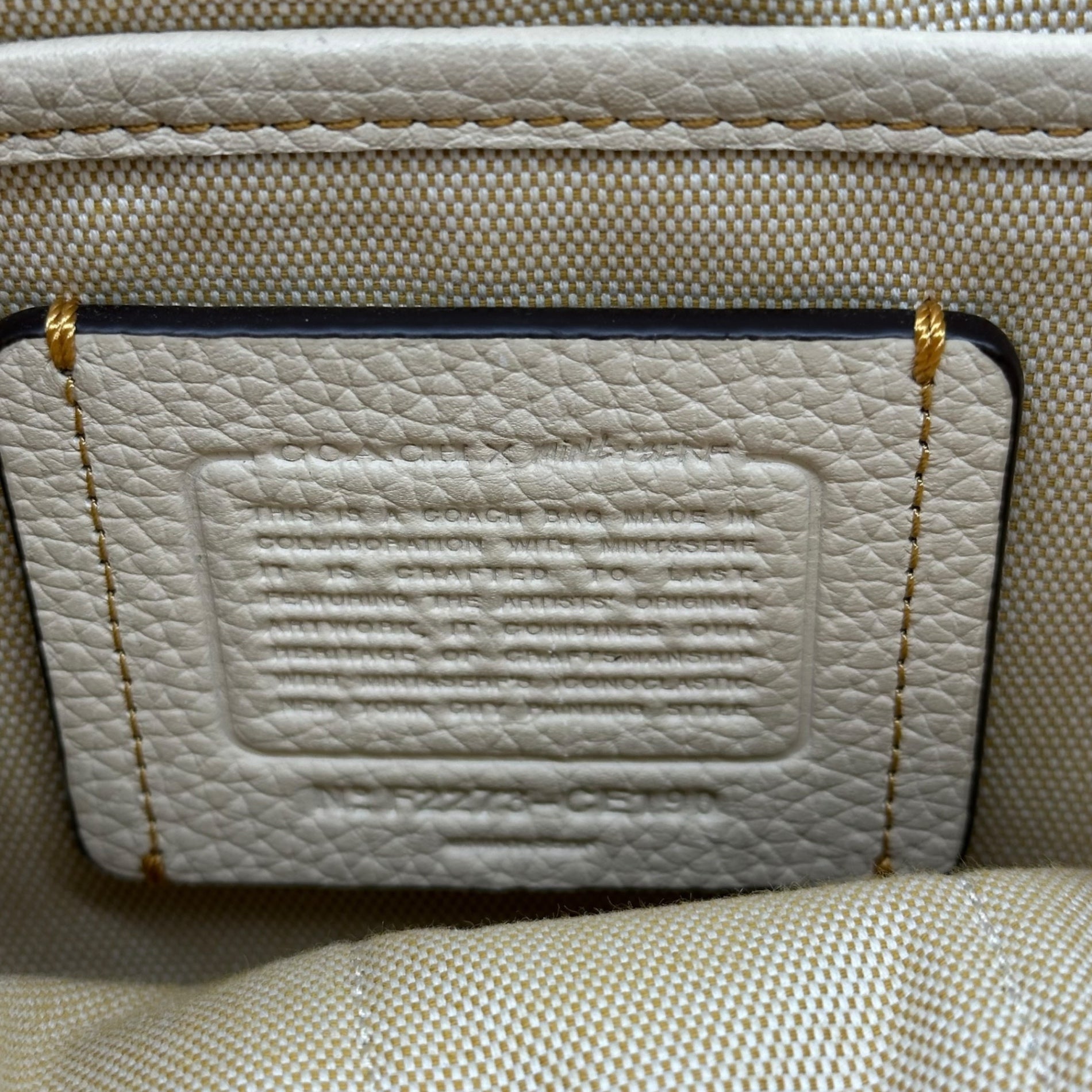 COACH(コーチ) X Mint + Serf Carriage キャリッジ バックパック CE190 ベージュ リュック レザー グラフィック