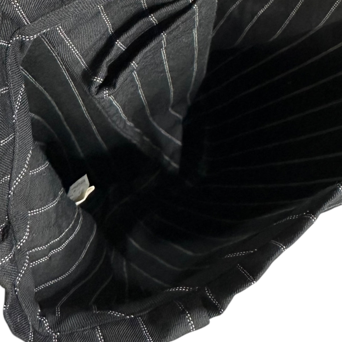 COMME des GARCONS COMME des GARCONS(コムデギャルソンコムデギャルソン) 2000's Wool Striped Tote Bag ウール ストライプ トート バッグ CK102180 ブラック