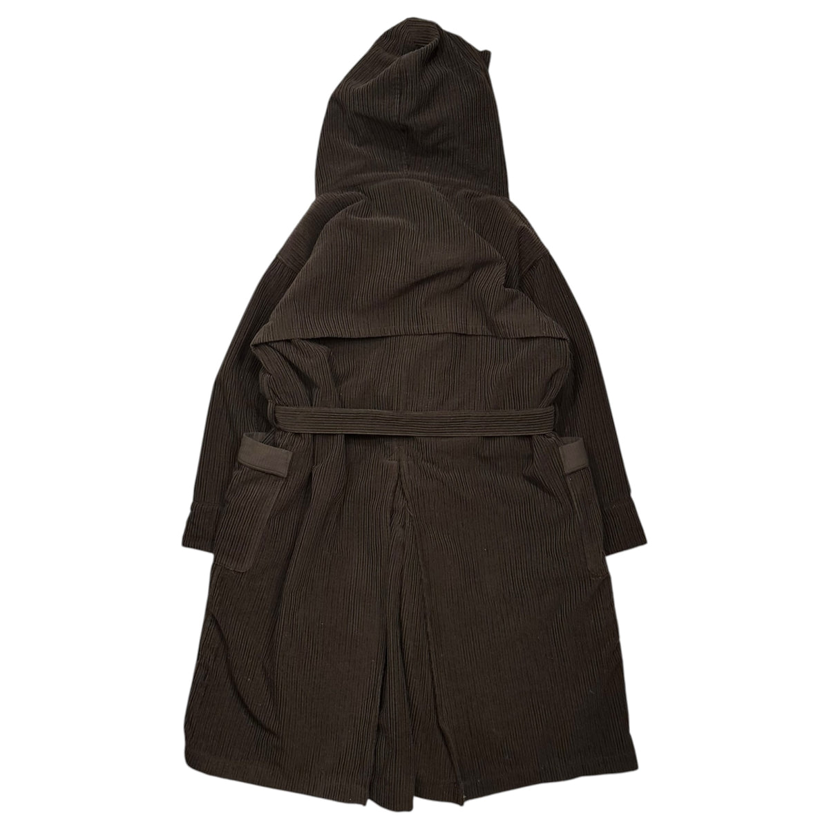 iroquois(イロコイ) 2017AW Wool-Corduroy Oversized Hooded Coat ウール コーデュロイ オーバーサイズ フーデッド コート 783204 2 ブラウン