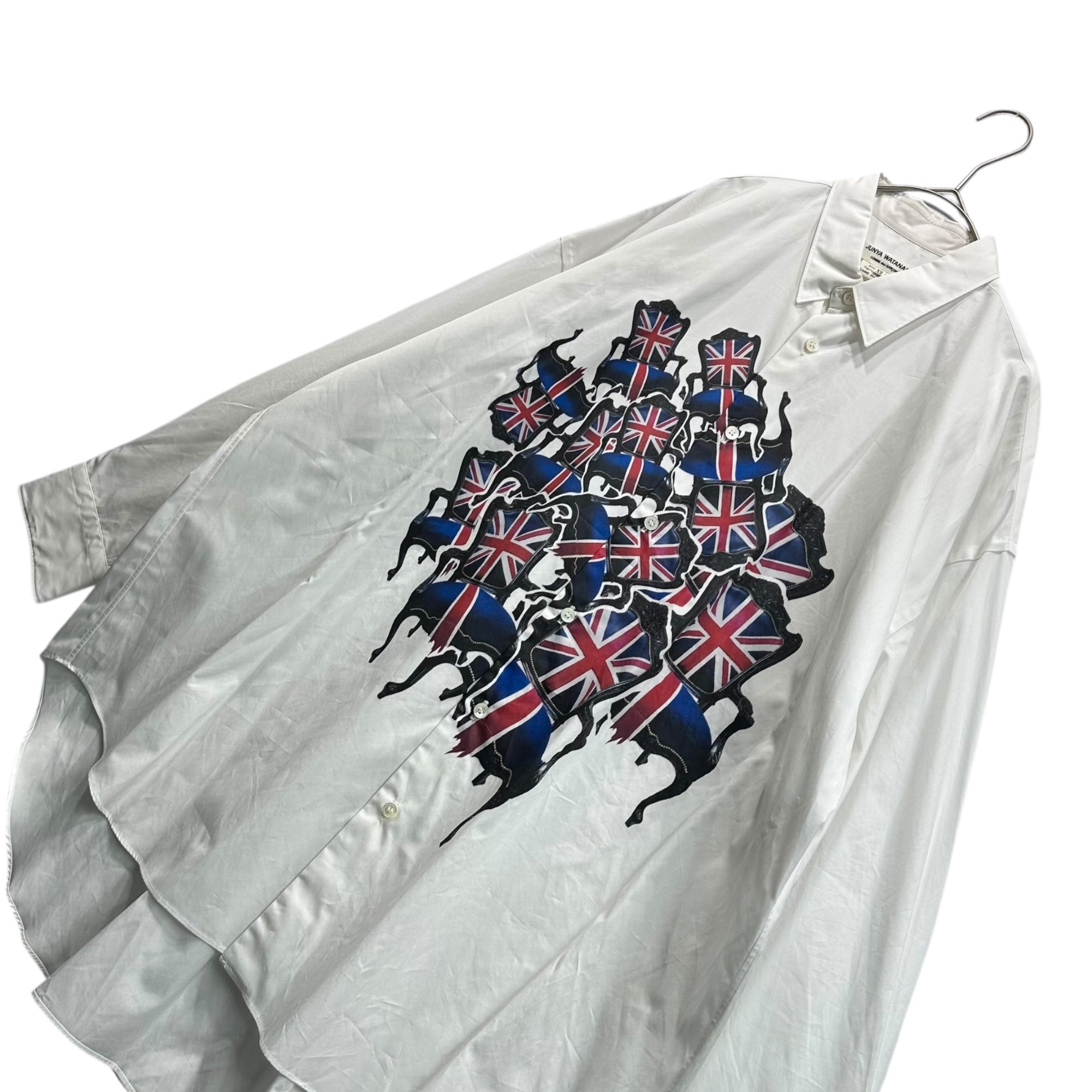 JUNYA WATANABE COMME des GARCONS / ジュンヤワタナベ | 2017AW | ユニオンジャック Tシャツ | S | ホワイト | レディース JUNYA WATANABE COMME des GARCONS / ジュンヤワタナベ | 2017AW