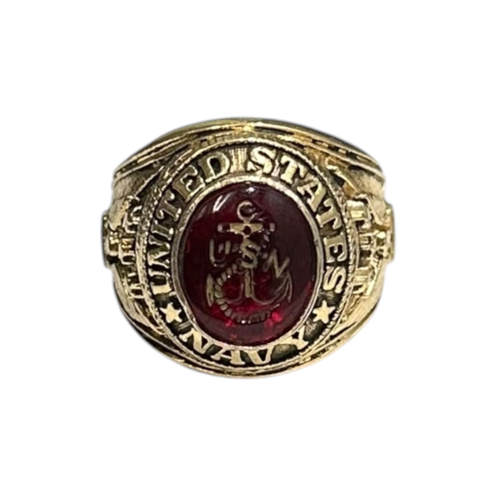 US NAVY(アメリカ海軍) 1970's~1980's 18KGE USN Calss Ring カレッジ リング 20号 ゴールド 70年代～80年代 ヴィンテージ アメリカ海兵隊