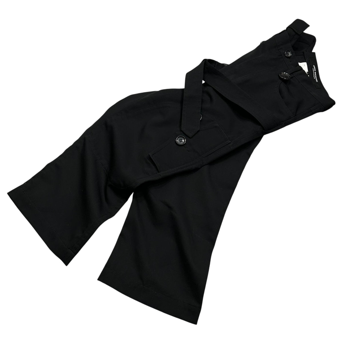 JUNYA WATANABE COMME des GARCONS(ジュンヤワタナベコムデギャルソン) 2006SS Wool Gabardine Sarouel Bondage Pants ウールギャバジン サルエル ボンテージ パンツ JQ-P006 SS ブラック AD2005 アーカイブ