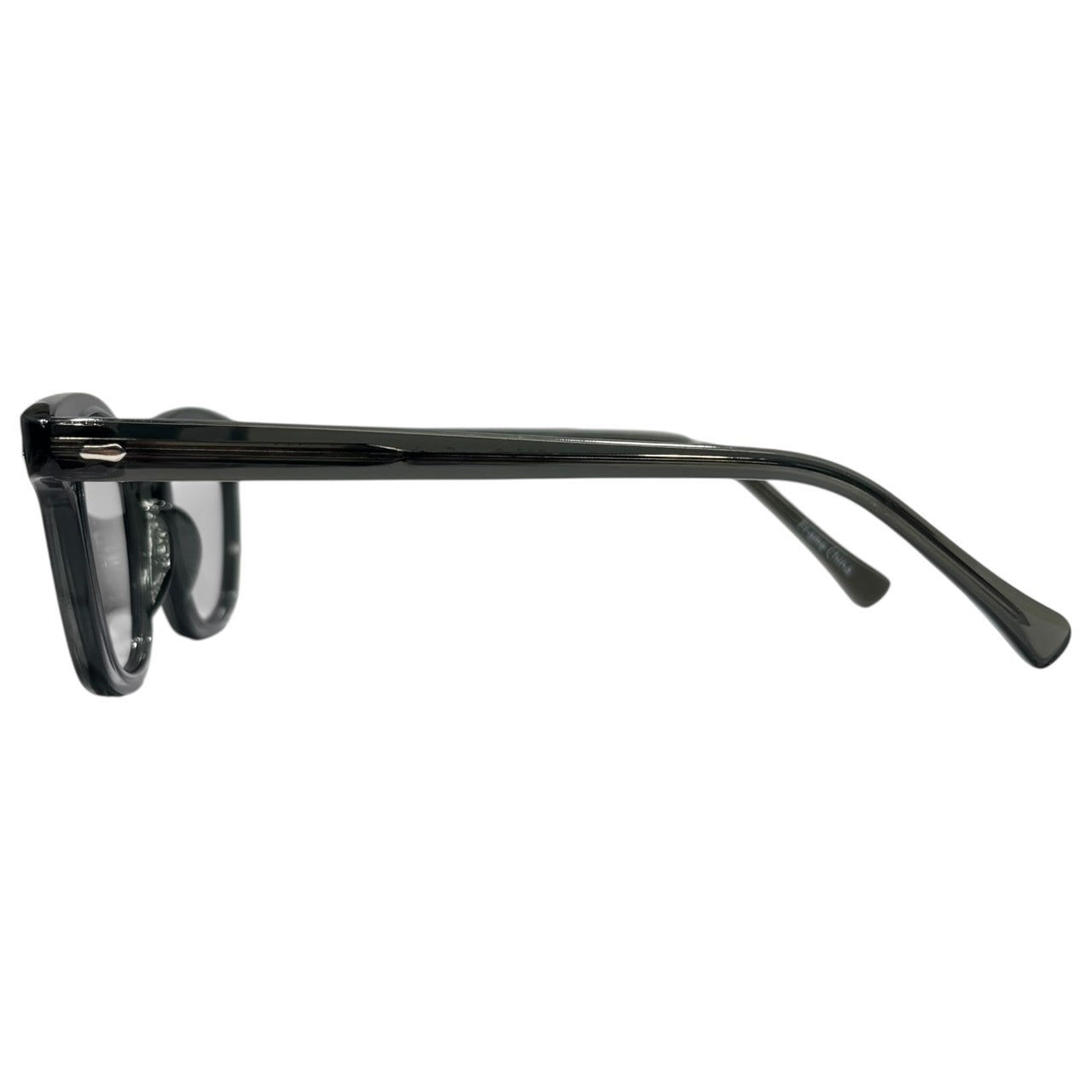 PENTAX(ペンタックス) Boston clear frame sunglasses ボストン型 クリア フレーム サングラス F9800 48□20 145mm カーキグレー 薄いグレーレンズ Safety Rx Eyewear by HOYA