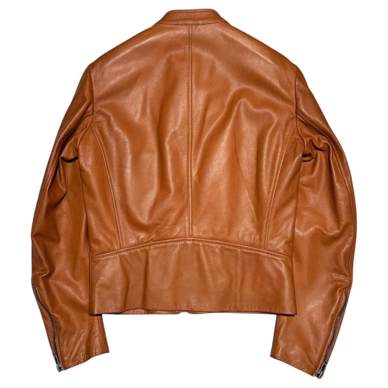 Maison Martin Margiela(メゾン マルタンマルジェラ) 08SS KOKONOE 5ZIP RIDERS JACKET ここのえ期 八の字 レザー ライダース ジャケット 28AM006 44(XS程度) キャメルブラウン 本人期 タグ付き