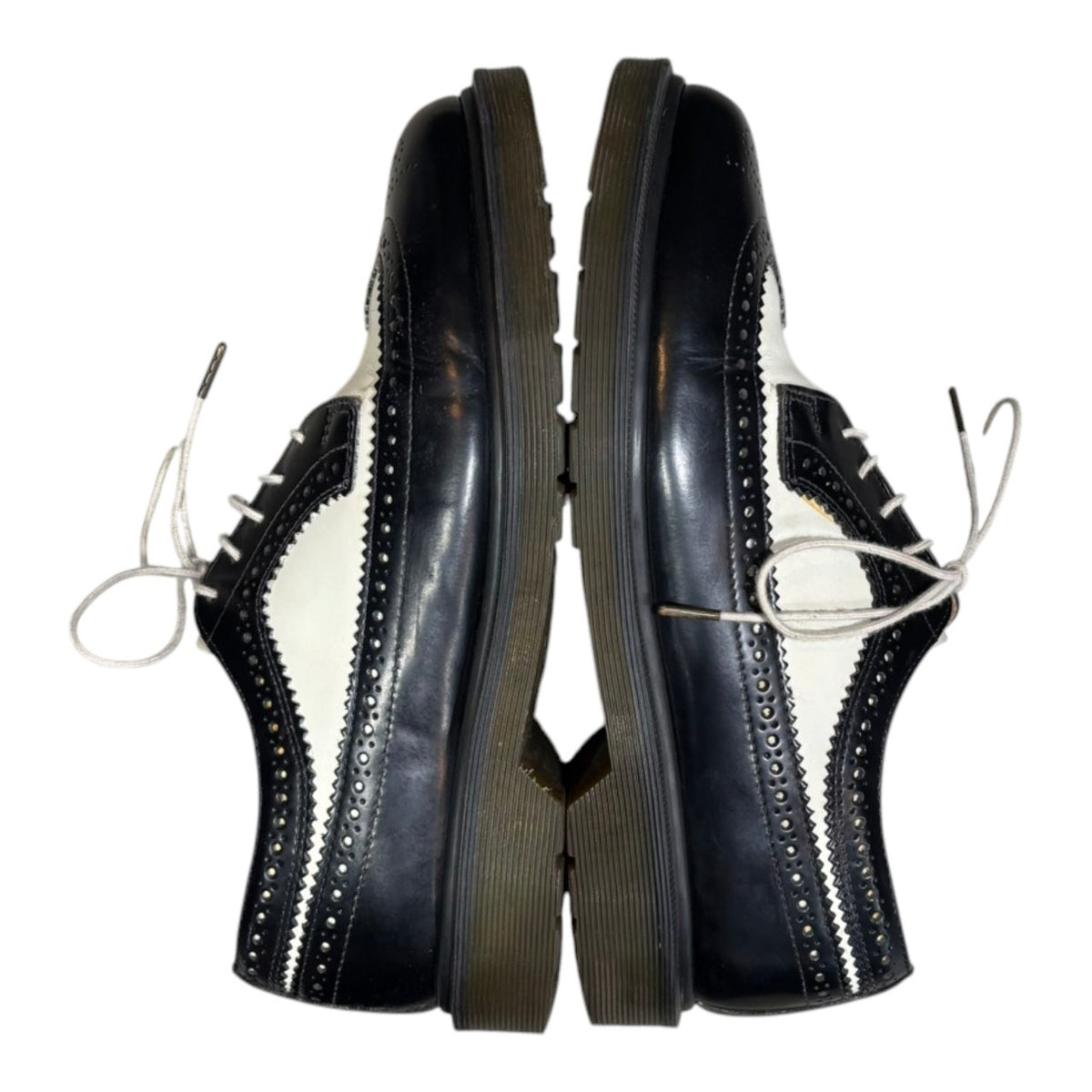 DR.MARTENS(ドクターマーチン) Made in England Wingtip Bicolor Shoes イングランド メイド ウイングチップ バイカラー シューズ 11883 26cm ブラック×ホワイト