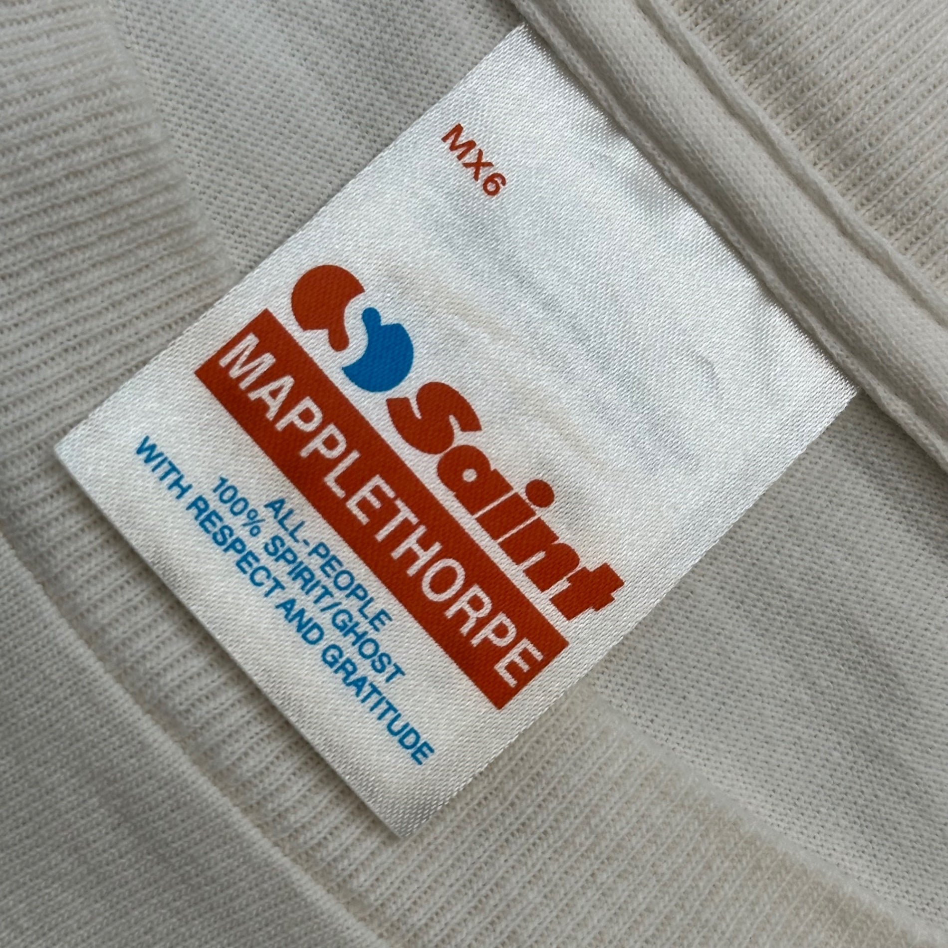 SAINT MICHAEL(セントマイケル) 2025SS MT_SS TEE / PICTURES / WHITE ロバート・メップルソープ コラボレーション ショートスリーブ Tシャツ SM-HR8-0000-C18 XL ホワイト