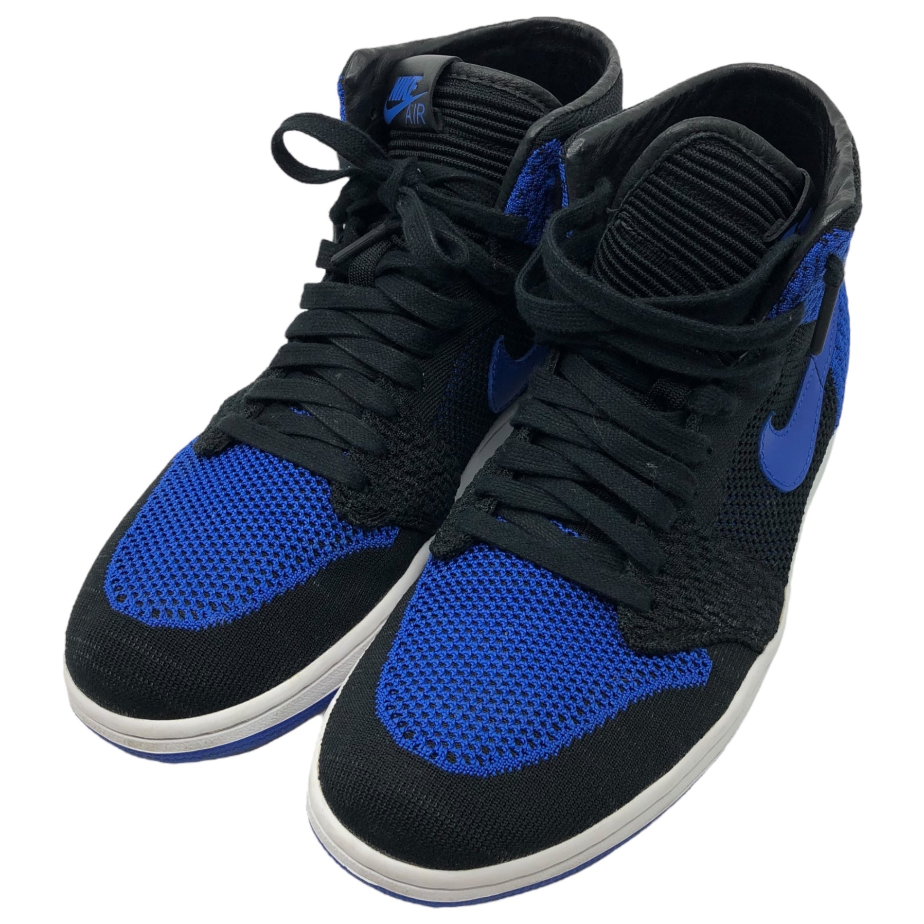 NIKE(ナイキ) AIR JORDAN 1 RETRO HI FLYKNIT エアジョーダンワン レトロ ハイ フライニット 919704-006 27.5cm BLACK/GAME ROYAL-WHITE ブラック ゲーム ロイヤル ホワイト 箱付