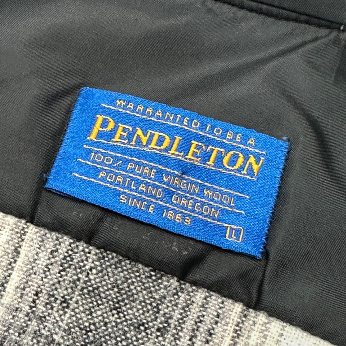 PENDLETON(ペンドルトン) 1990’s USA made OUTDOORSMAN Wool Flannel Shirt - Ombre Check ウール フランネル シャツ オンブレ チェック L ブラック×ホワイト 90年代 ヴィンテージ USA製
