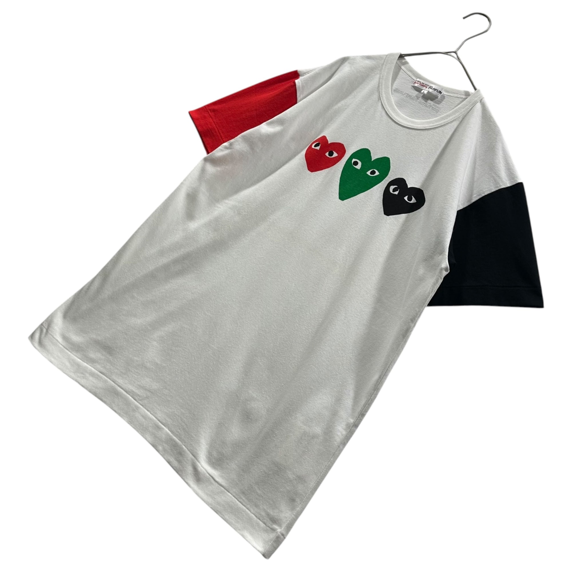 COMME des GARCONS PARFUMS(コムデギャルソンパルファム) 2012SS PALY HEART LOGO T-SHIRT ハート ロゴ Tシャツ BI-T001 L ホワイト AD2012