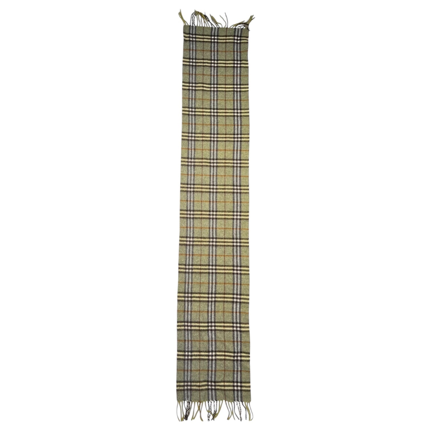 Burberrys(バーバリーズ) Burberry check wool muffler バーバリー チェック ウール マフラー グリーン×グレー ヴィンテージ タータン