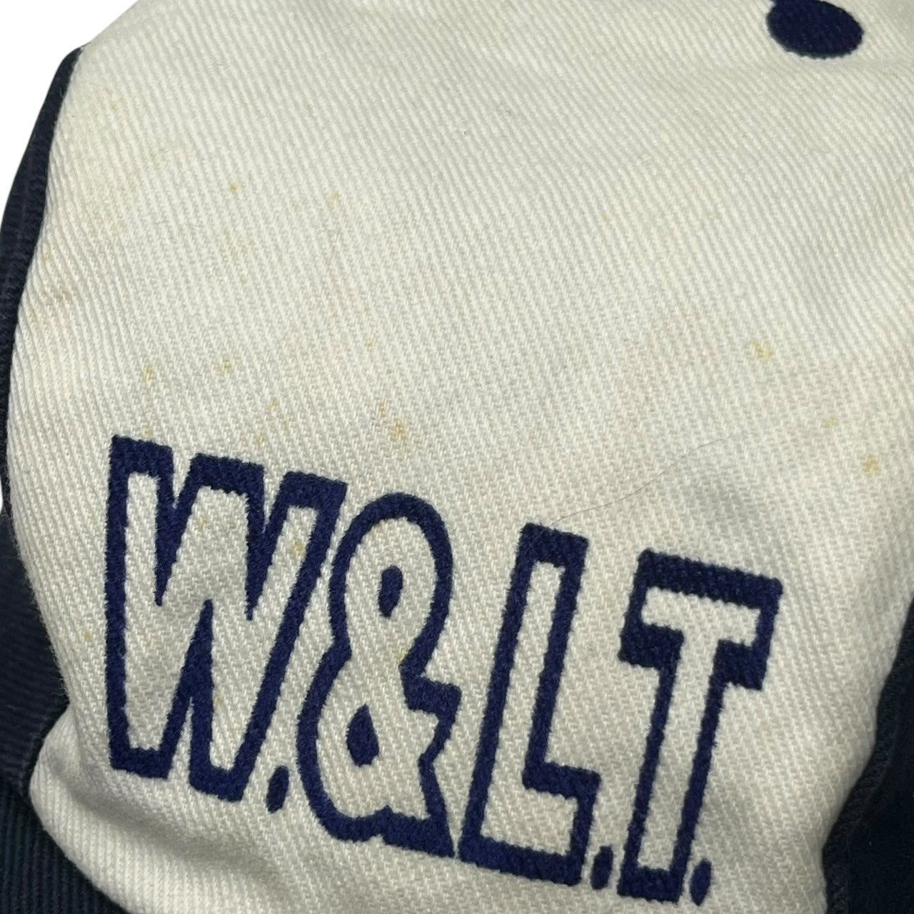 W.＆L.T.(ウォルト) Vintage PukPuk Cap ヴィンテージ パクパク キャップ 2 ネイビー×ホワイト MADE IN ITALY 稀少品