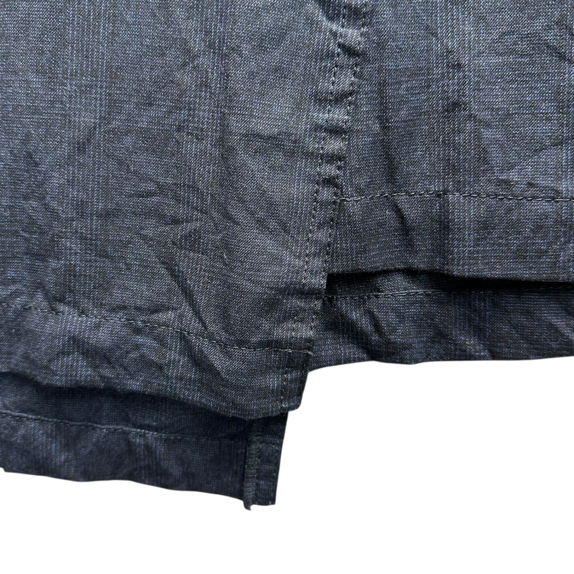 BLACK COMME des GARCONS(ブラックコムデギャルソン) 21AW Checkered Wool Jumper Skirt チェック柄 ウール ジャンパースカート オーバーオール 1H-A005 M ネイビー AD2021